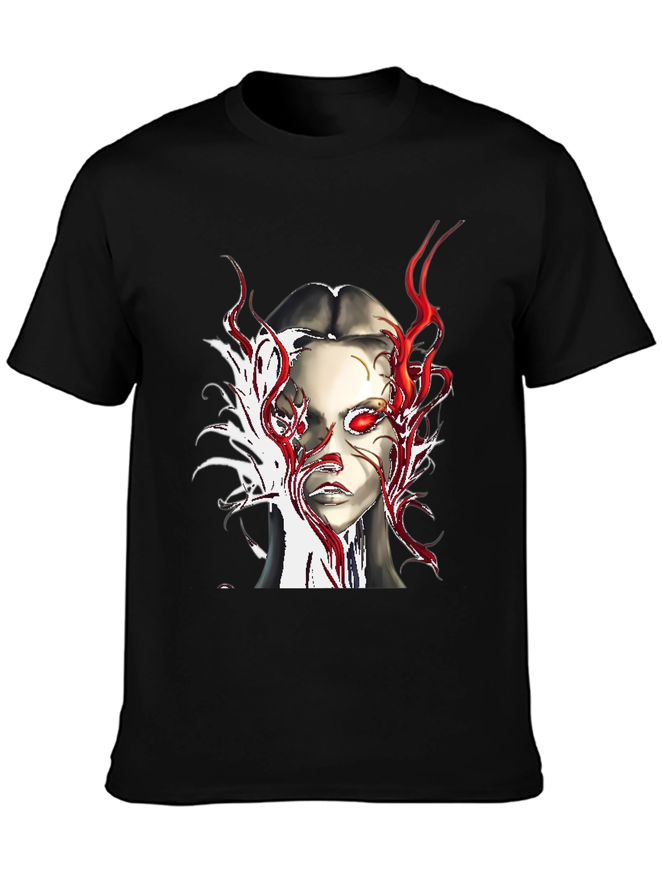 Fiery Gaze Graphic Tee - Edgy Streetwear