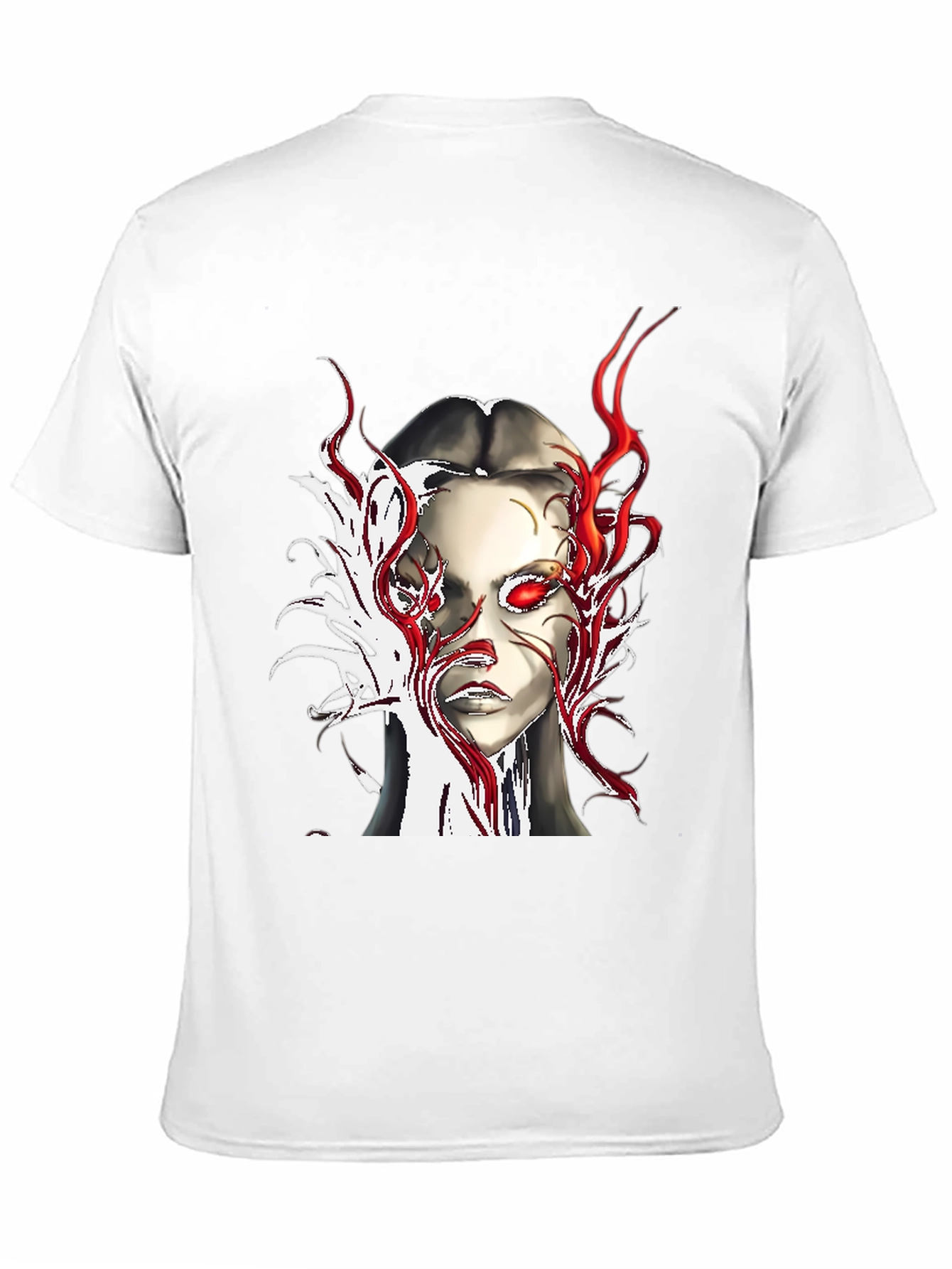 Fiery Gaze Graphic Tee - Edgy Streetwear