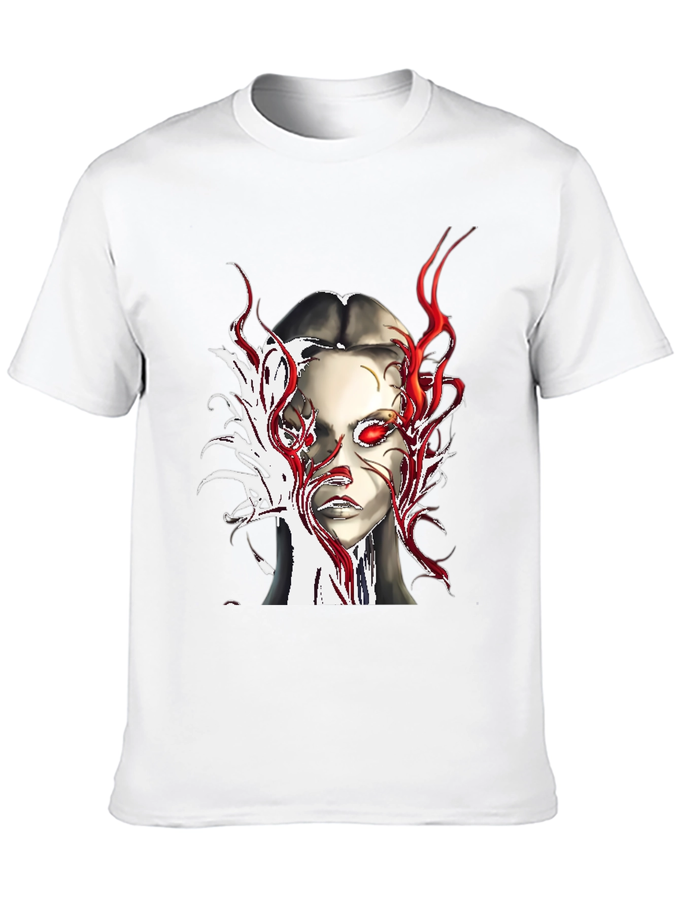 Fiery Gaze Graphic Tee - Edgy Streetwear