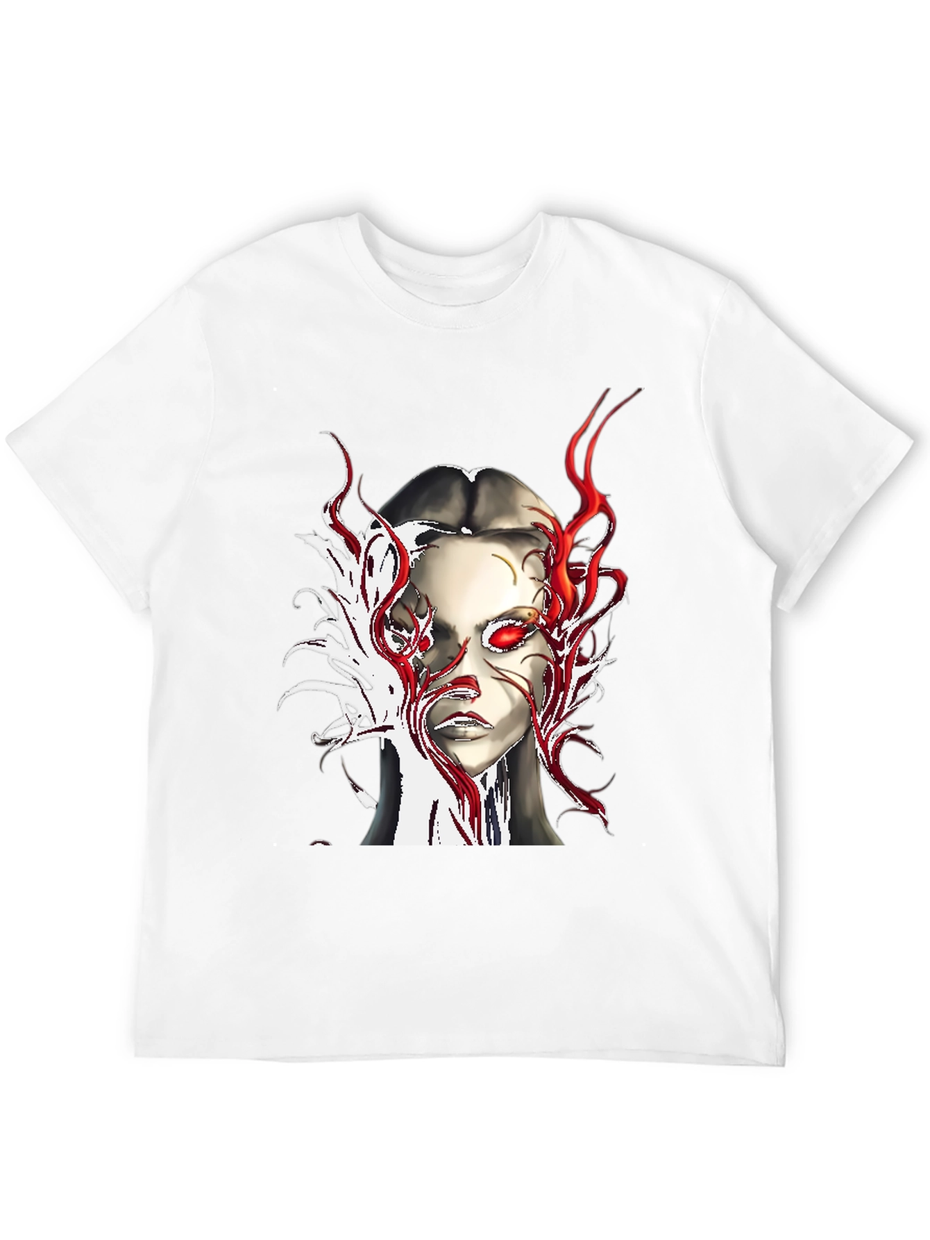 Fiery Gaze Graphic Tee - Edgy Streetwear