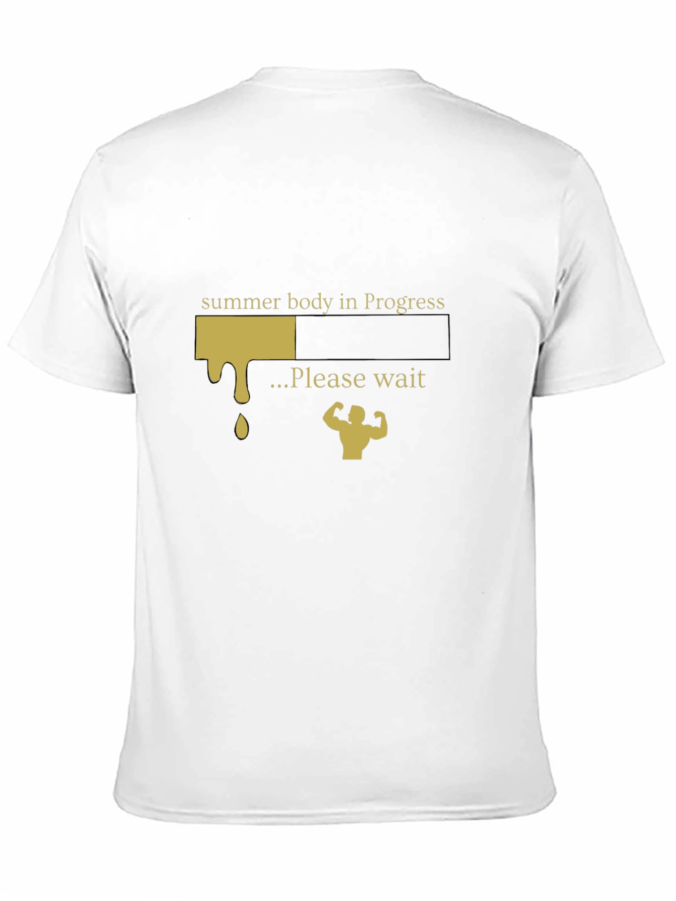 Summer Body in Progress Black T-Shirt