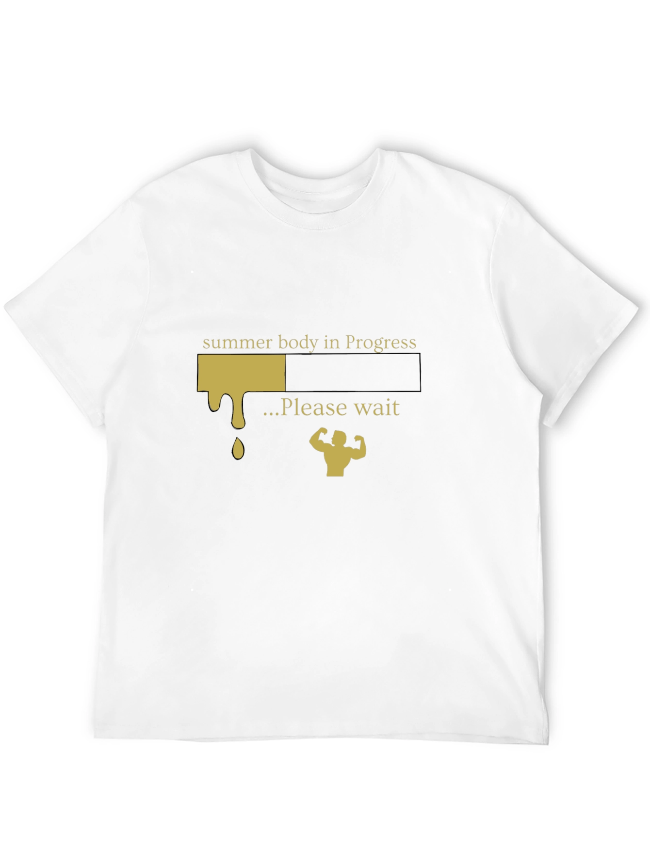 Summer Body in Progress Black T-Shirt