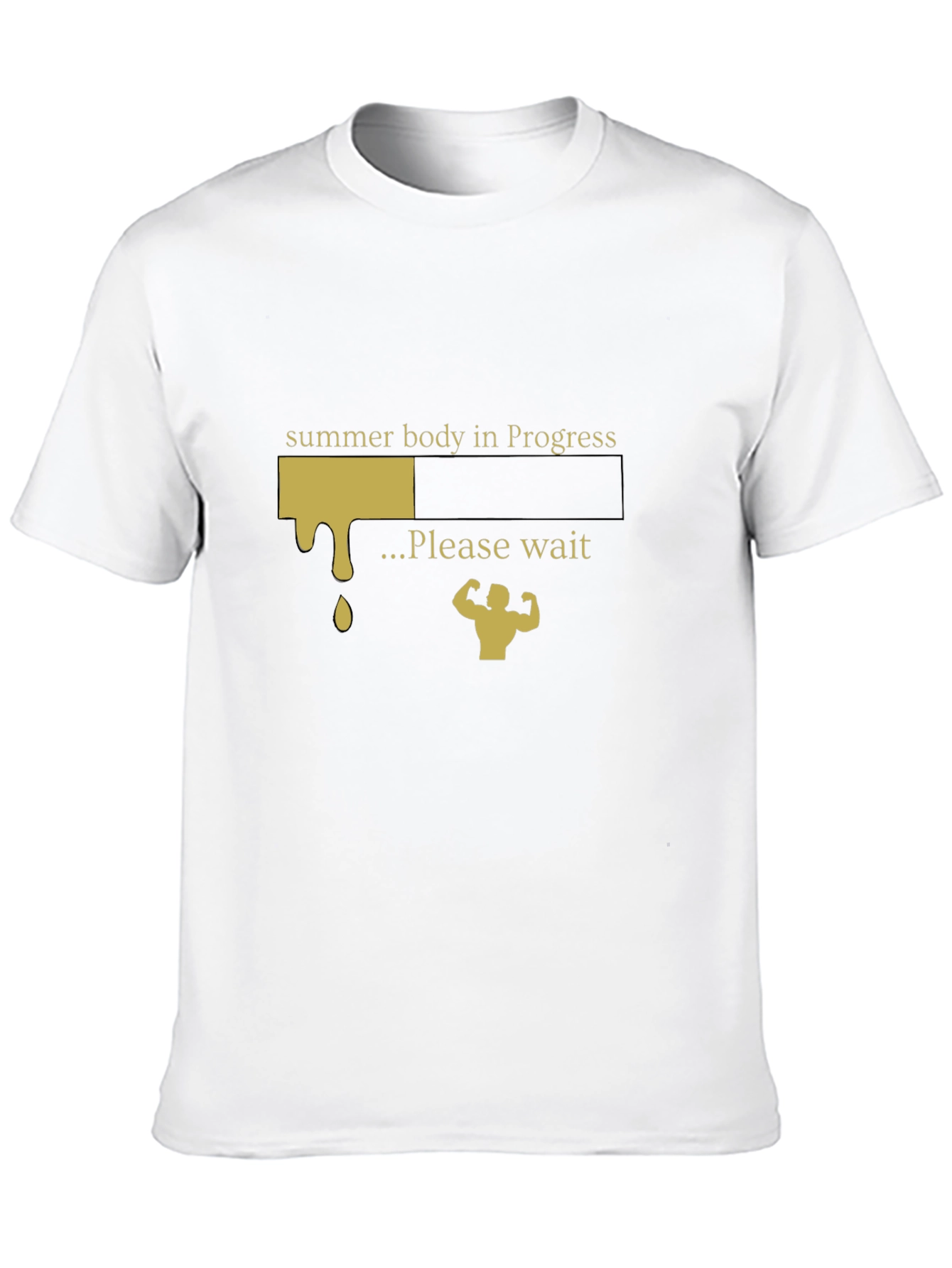Summer Body in Progress Black T-Shirt