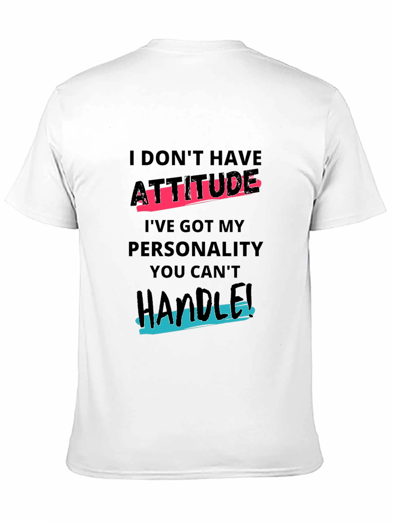 Attitude Personality Graphic T-Shirt - Mens Casual Tee