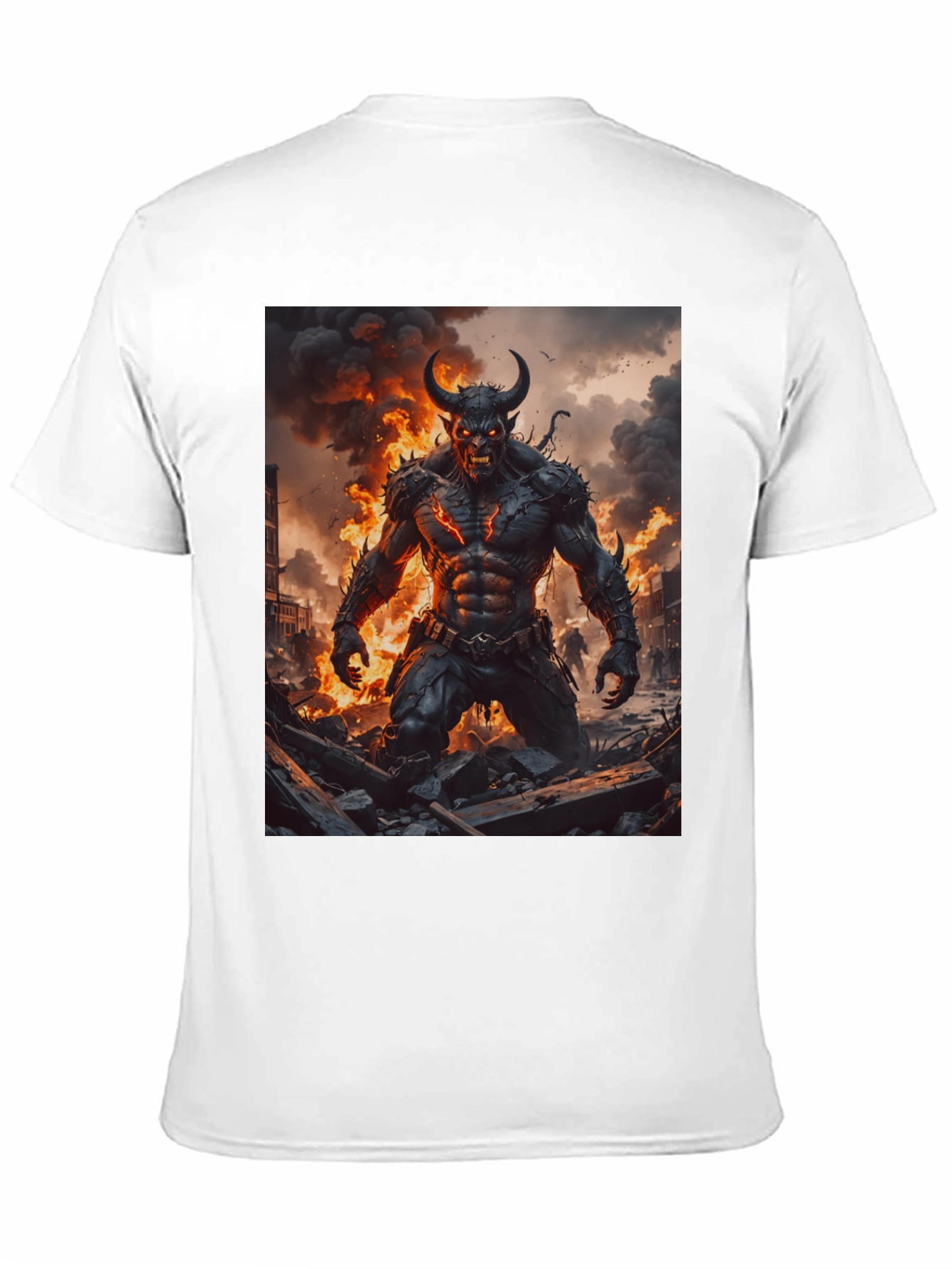 Inferno Demon Graphic Tee - Black