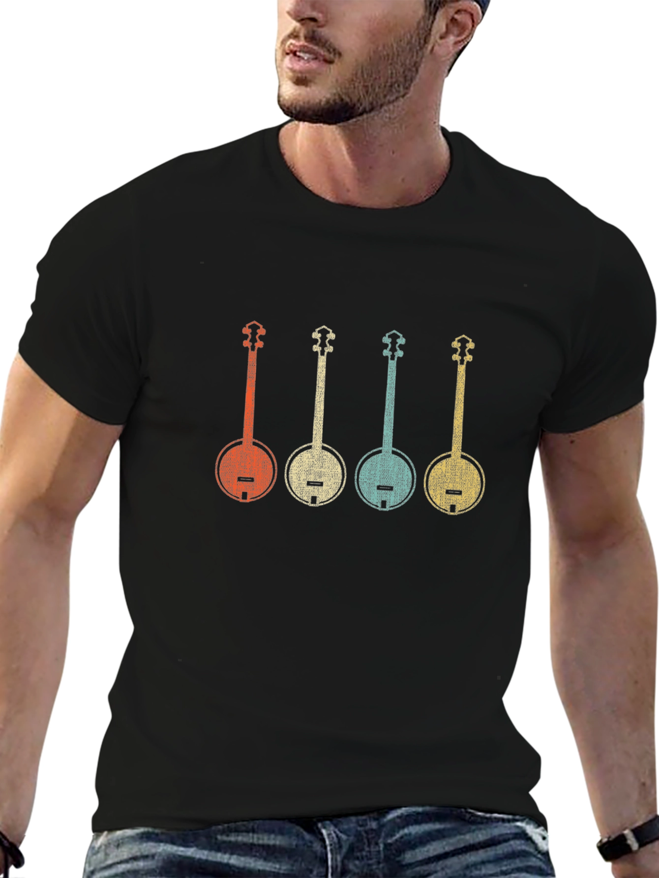 Retro Banjo T-Shirt | Music Lovers Gift
