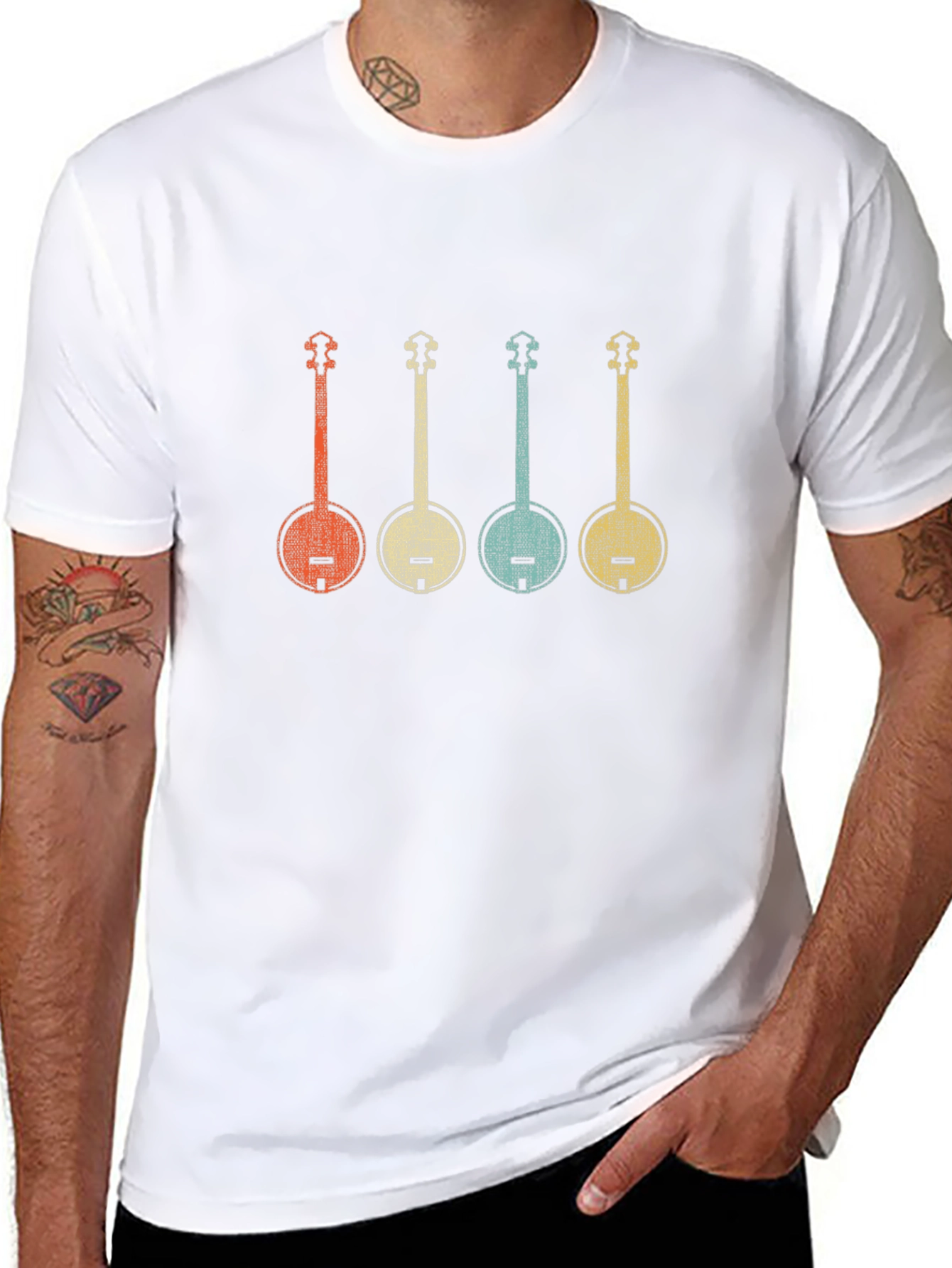 Retro Banjo T-Shirt | Music Lovers Gift