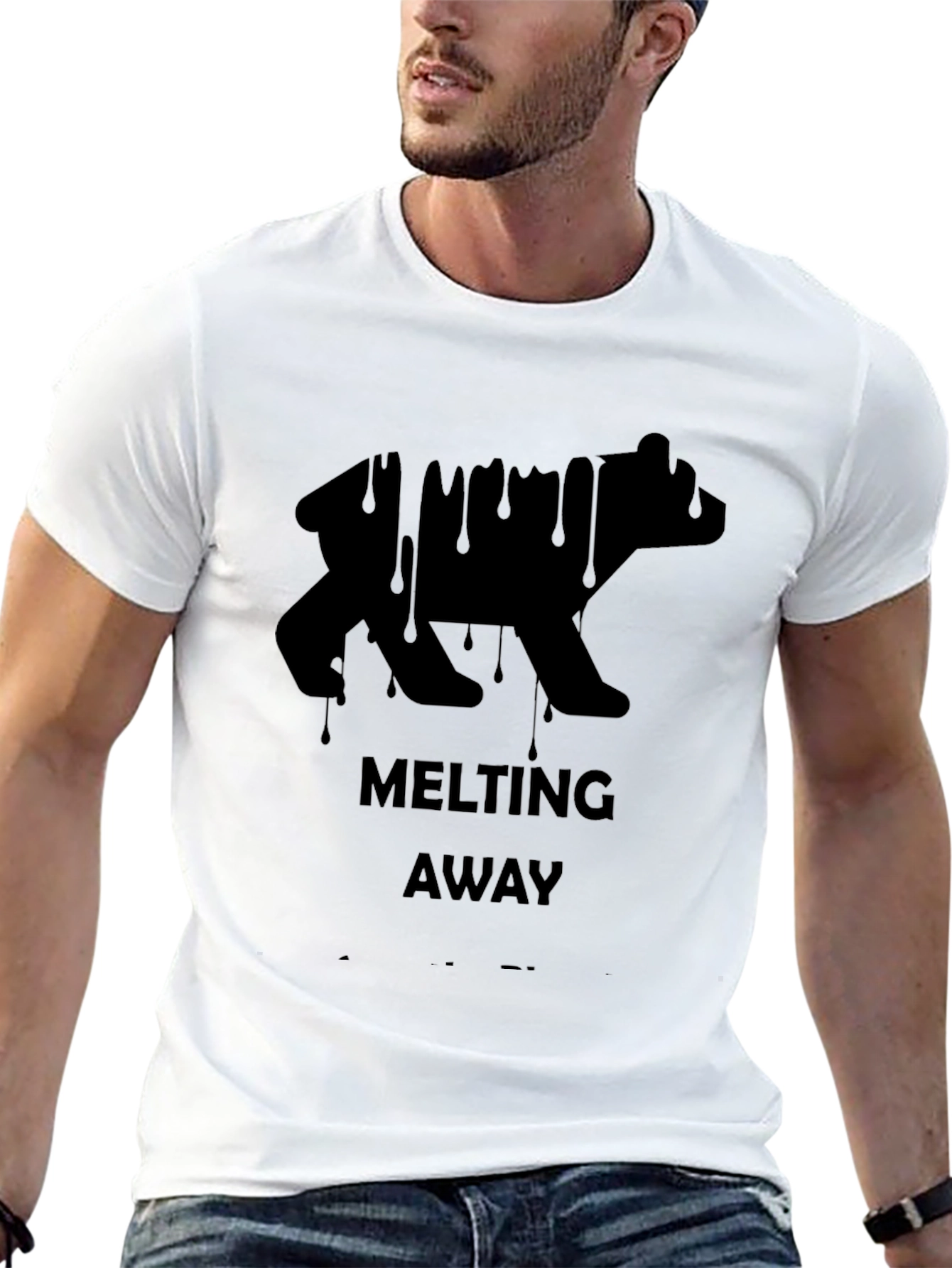 Melting Bear Graphic Tee - Cool & Unique Design