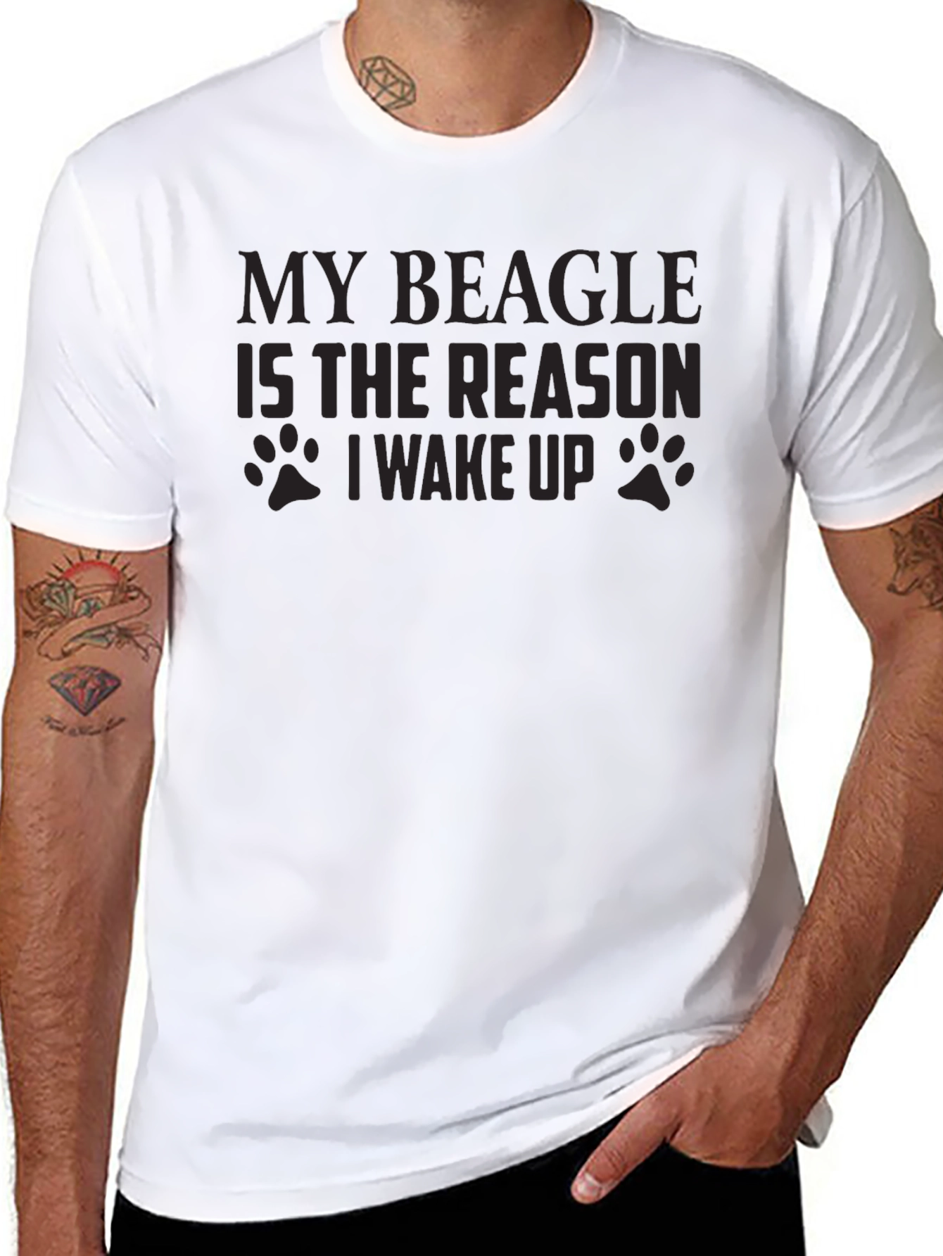 My Beagle is the Reason I Wake Up T-Shirt