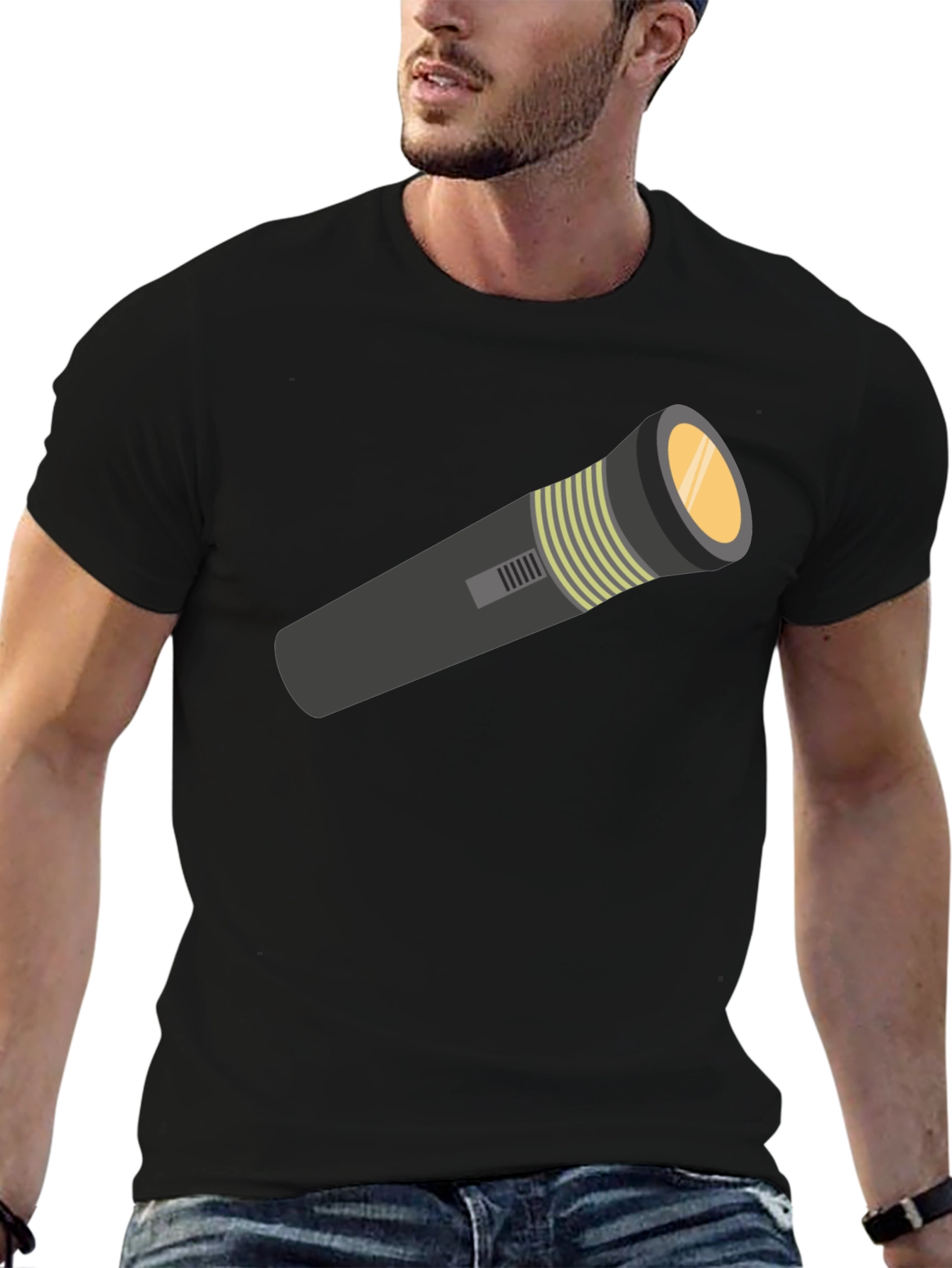 Flashlight Graphic Tee - Stylish Comfort