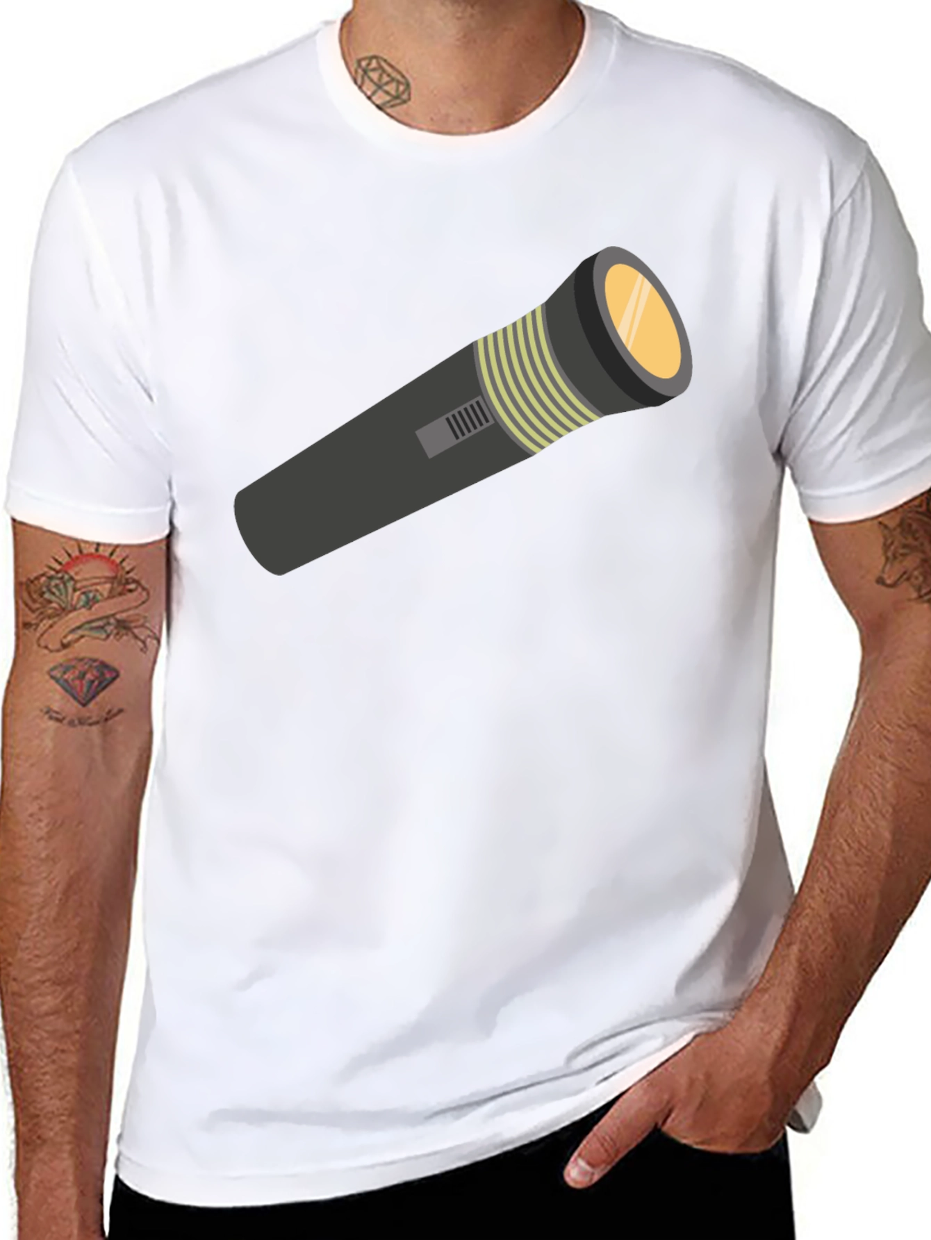 Flashlight Graphic Tee - Stylish Comfort