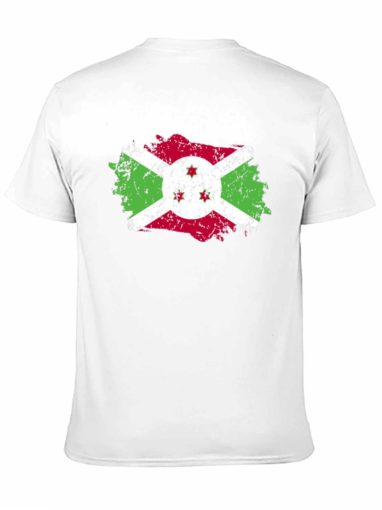 Burundi Flag Distressed T-Shirt