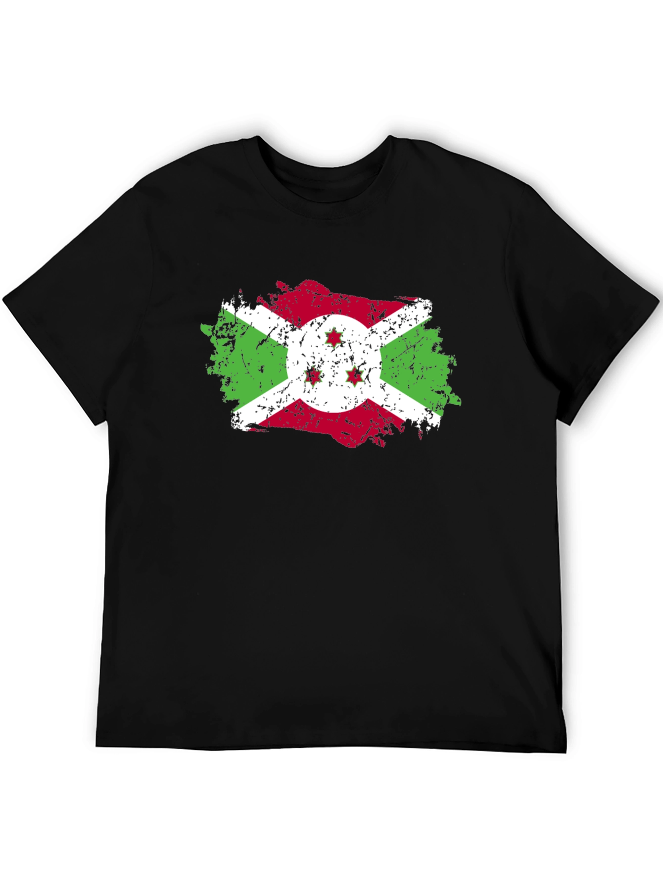 Burundi Flag Distressed T-Shirt