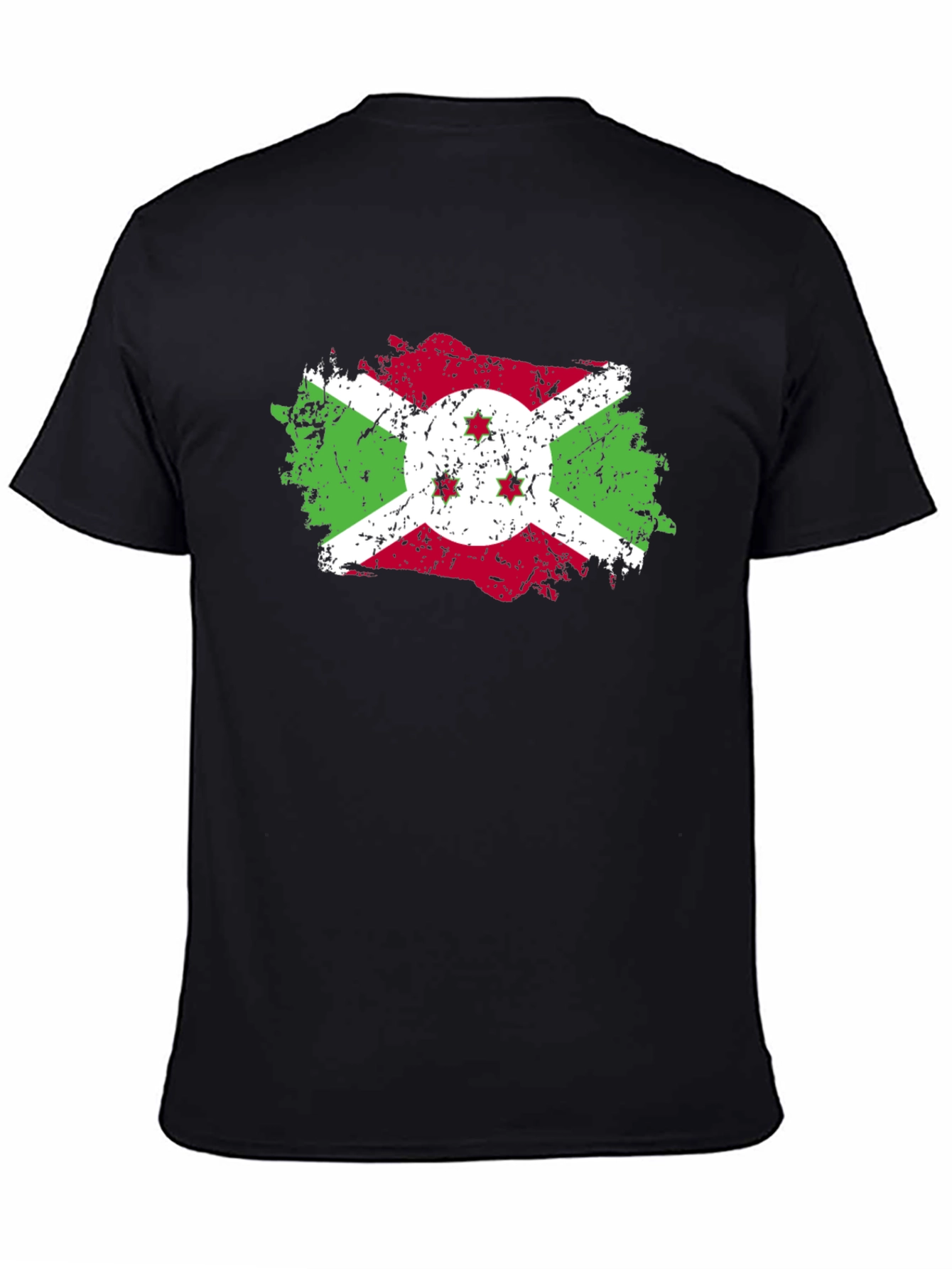 Burundi Flag Distressed T-Shirt