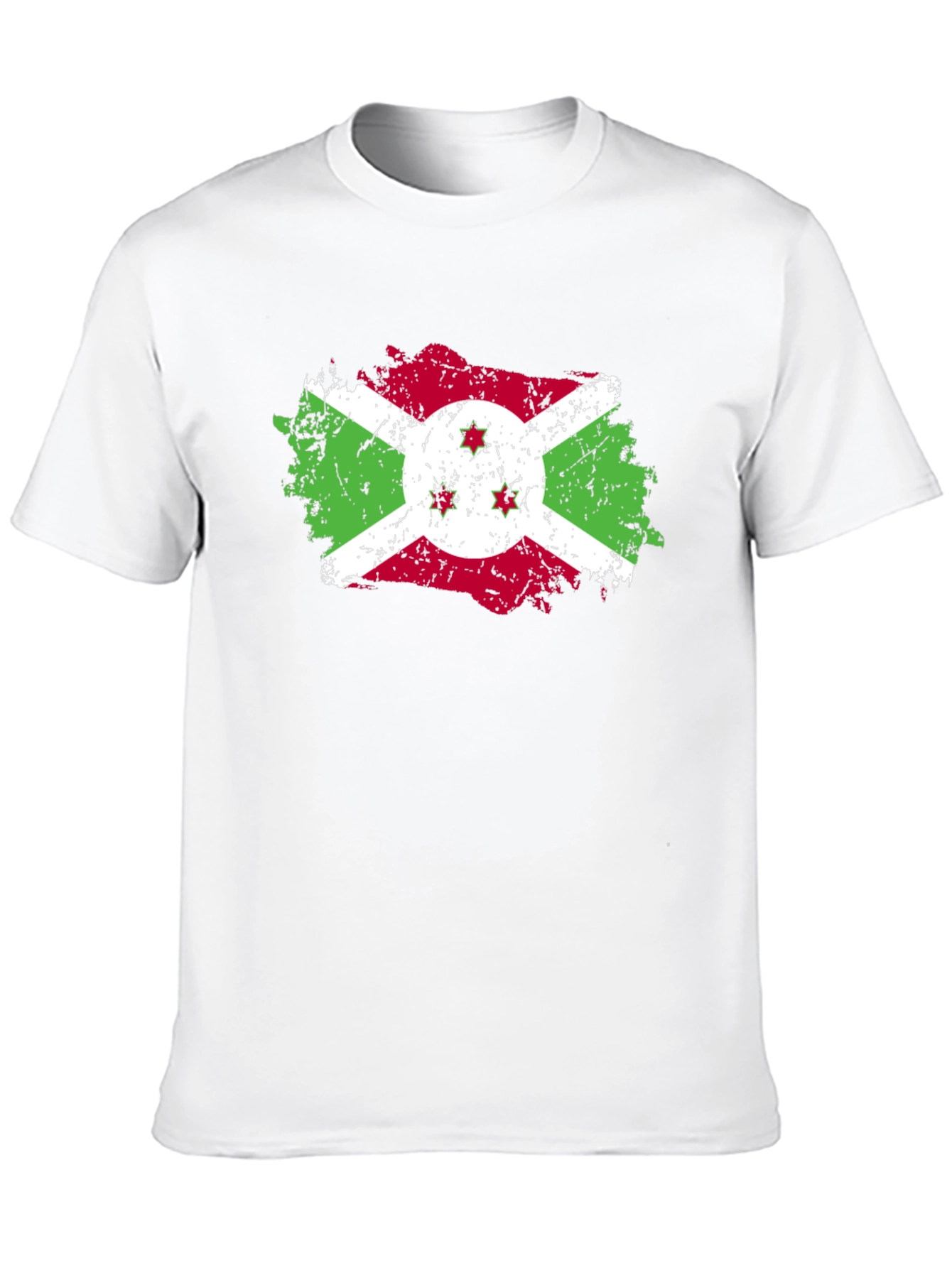 Burundi Flag Distressed T-Shirt