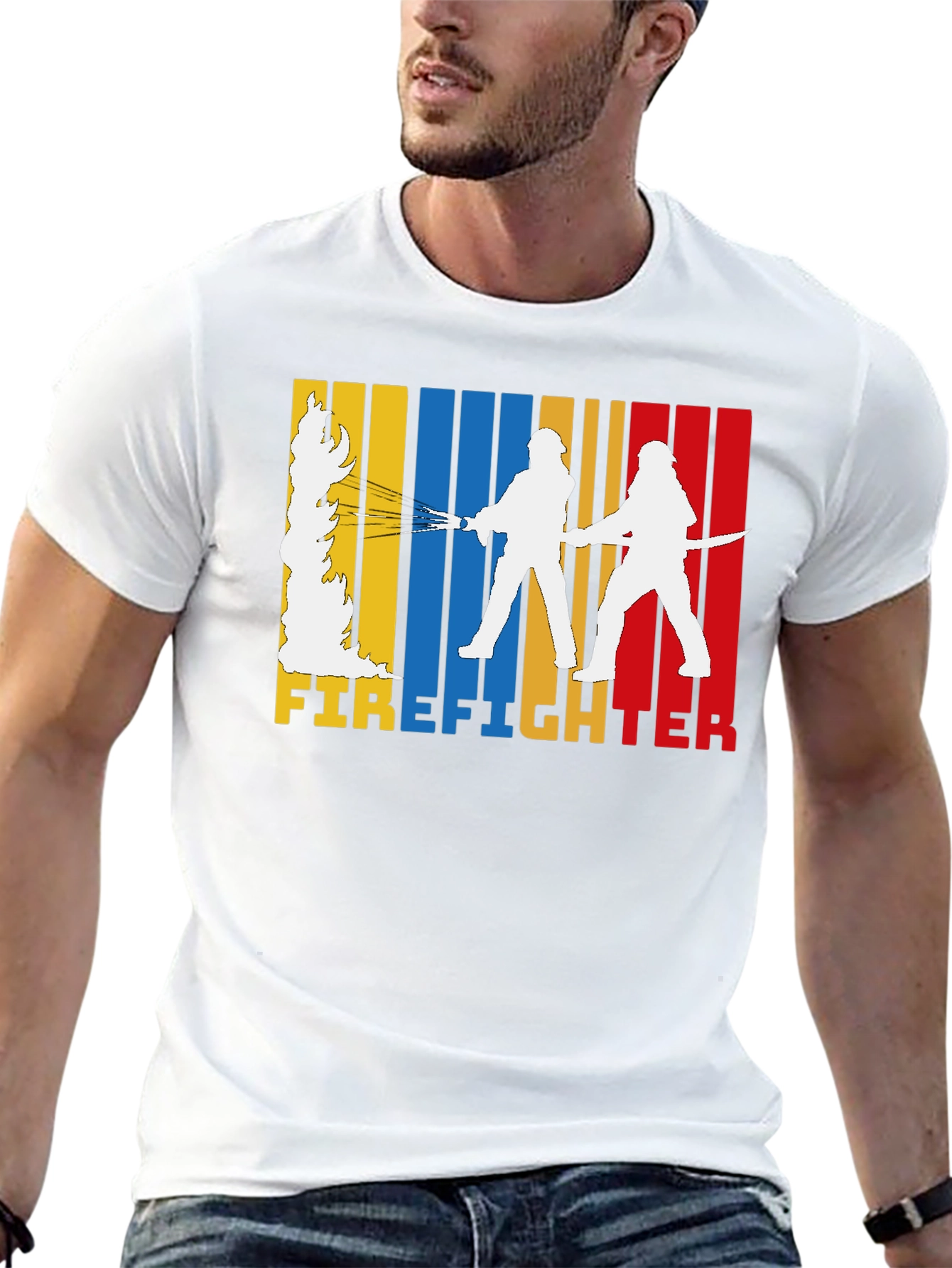 Firefighter Graphic Tee - Black