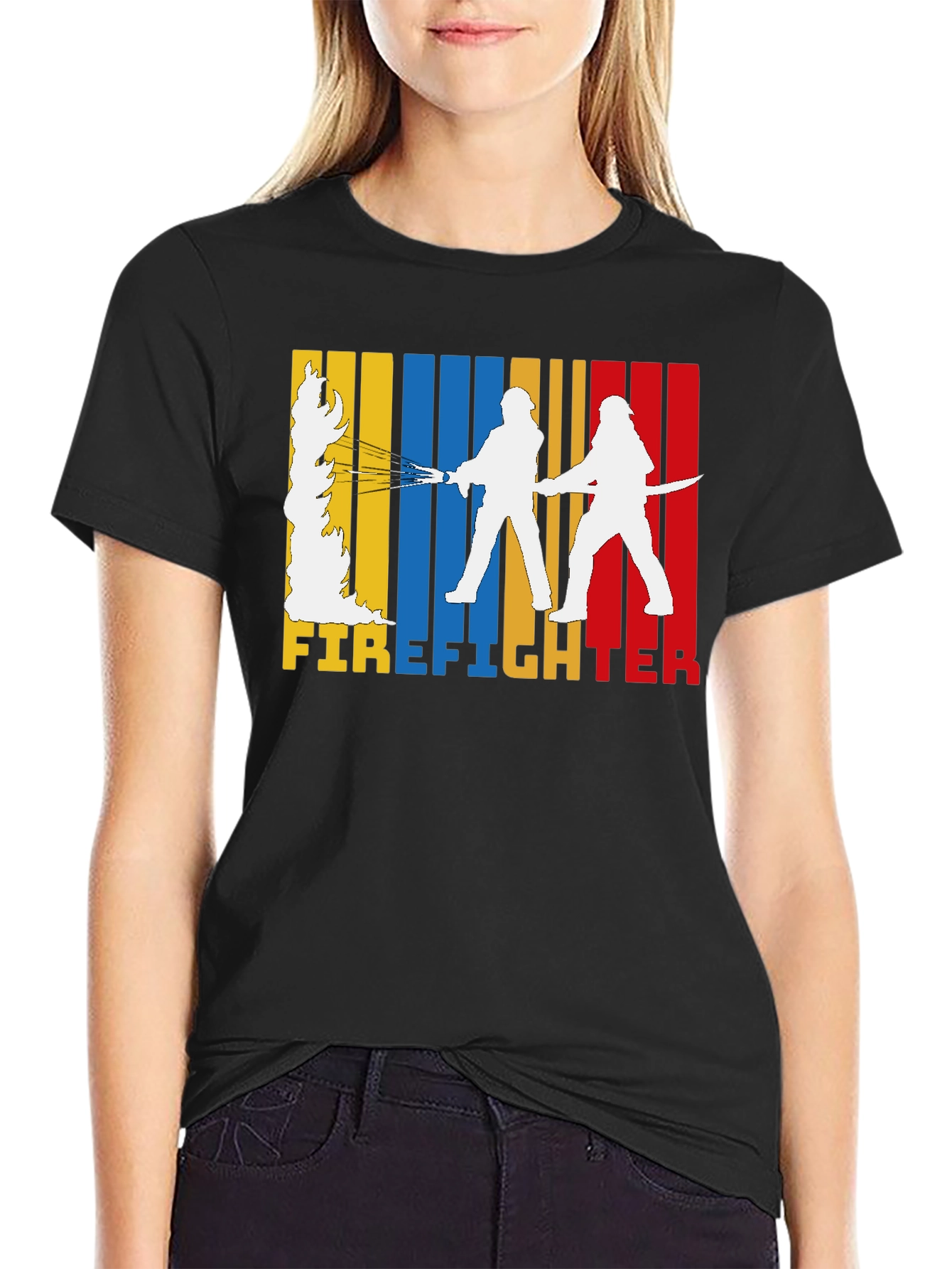 Firefighter Graphic Tee - Black