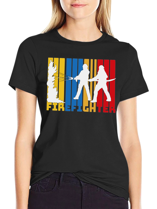 Firefighter Graphic Tee - Black