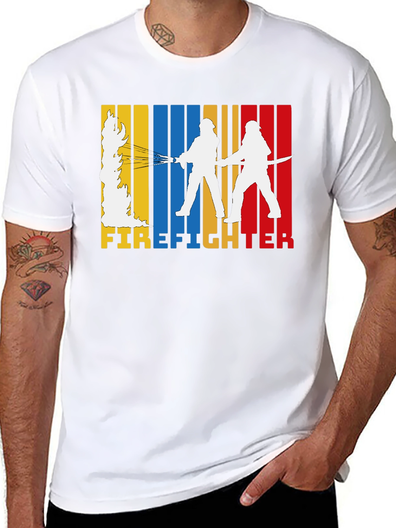 Firefighter Graphic Tee - Black