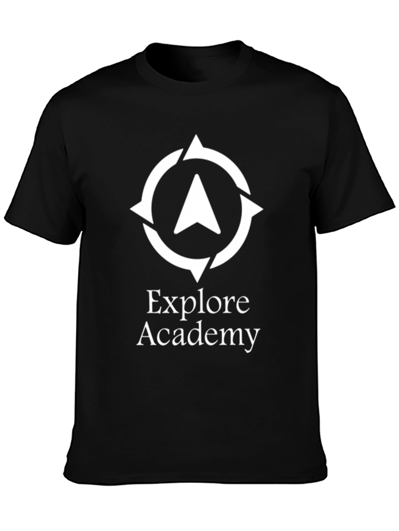 Explore Academy T-Shirt - Stylish Black Cotton Tee