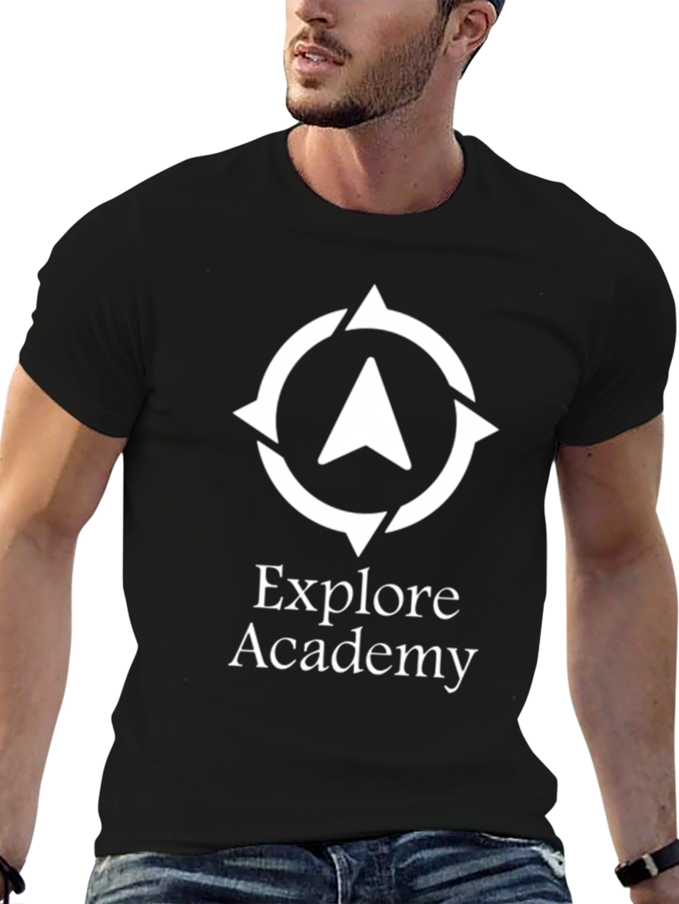 Explore Academy T-Shirt - Stylish Black Cotton Tee