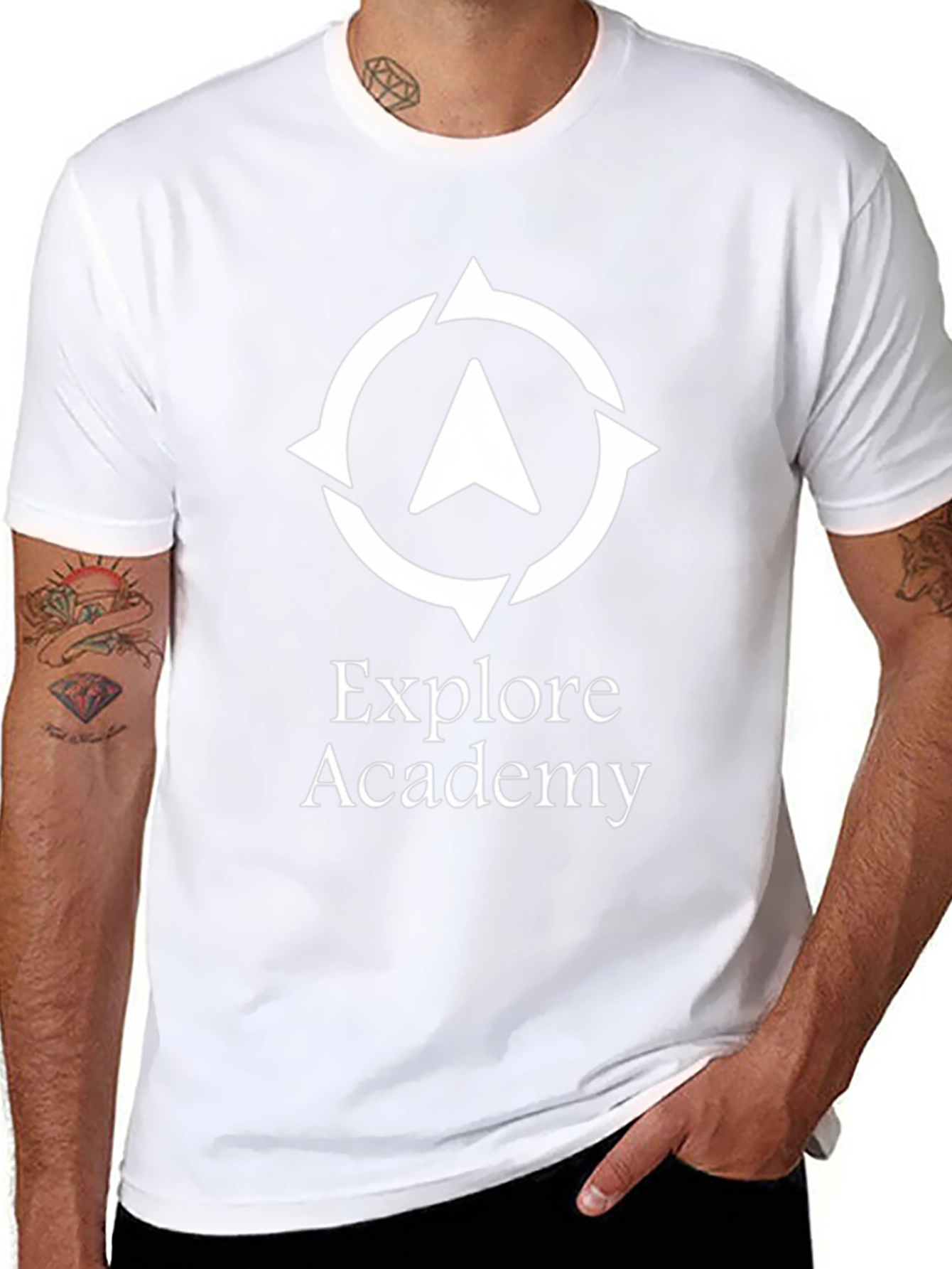 Explore Academy T-Shirt - Stylish Black Cotton Tee