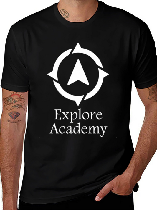 Explore Academy T-Shirt - Stylish Black Cotton Tee