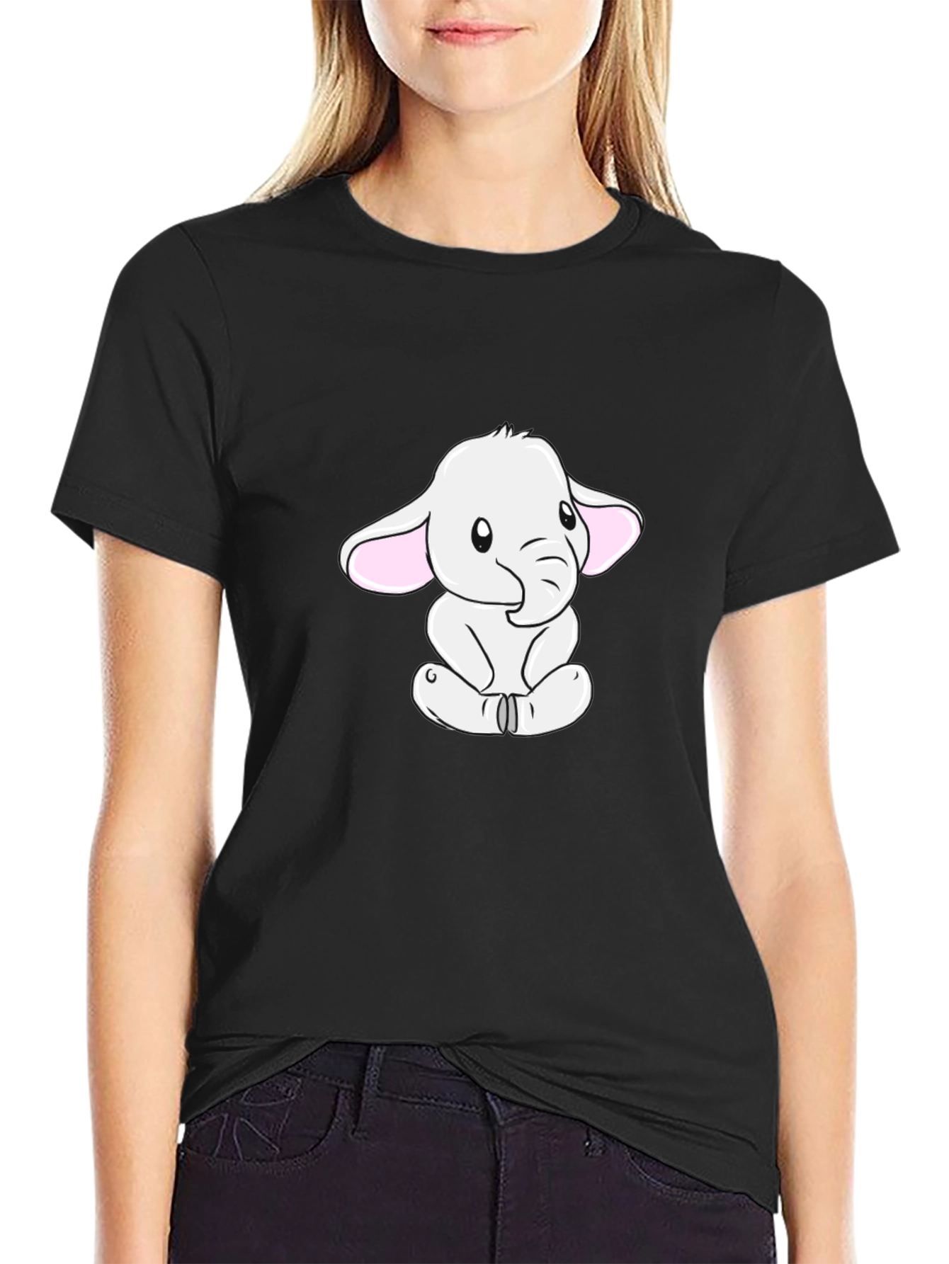 Cute Elephant Graphic T-Shirt - Soft Cotton Blend