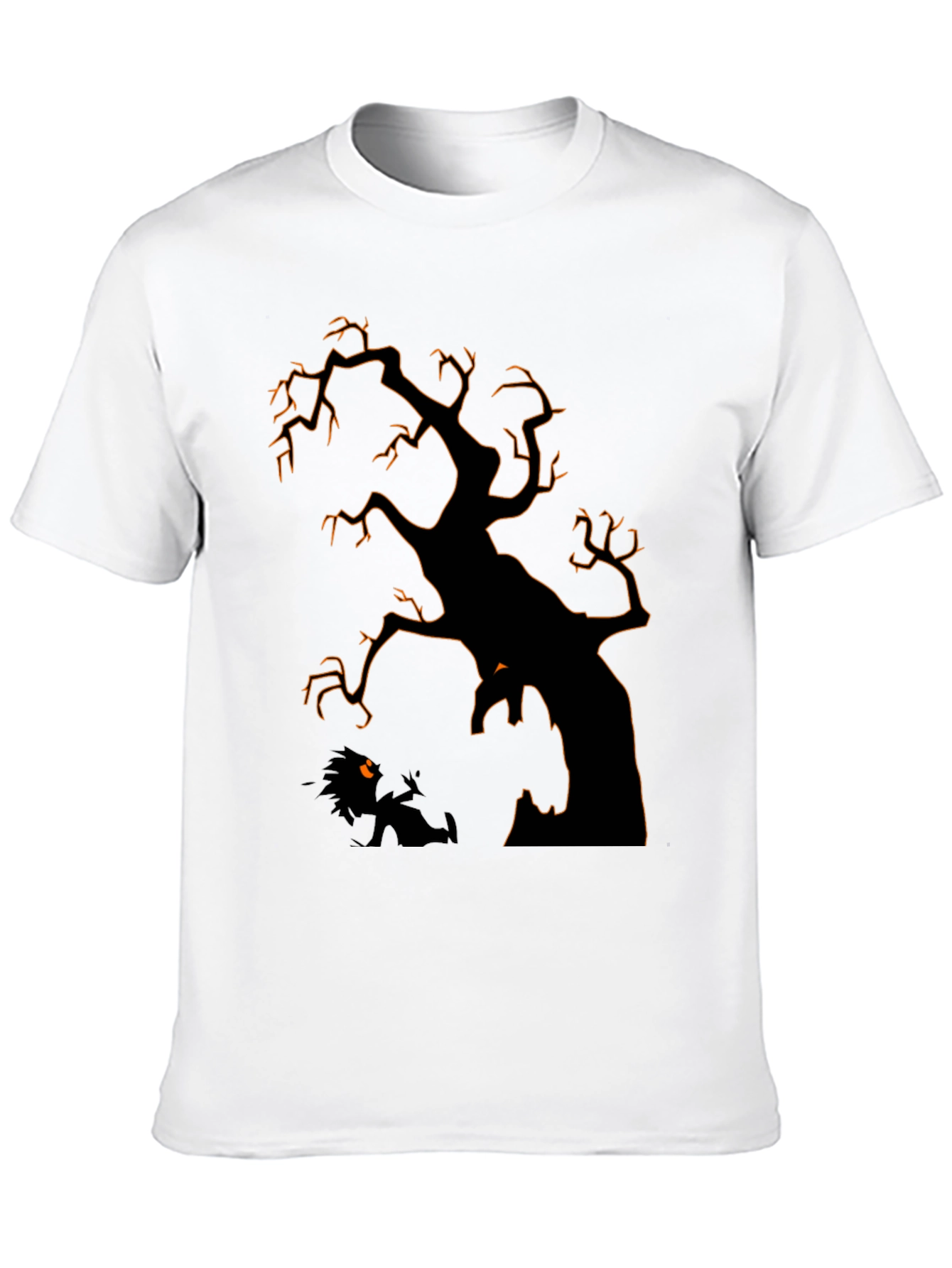 Spooky Tree Graphic Tee - Halloween Style