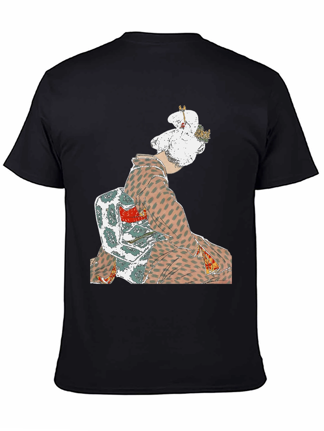 Kimono Print Graphic Tee - Casual Style