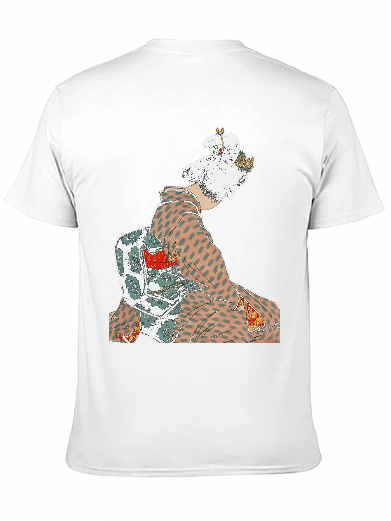 Kimono Print Graphic Tee - Casual Style