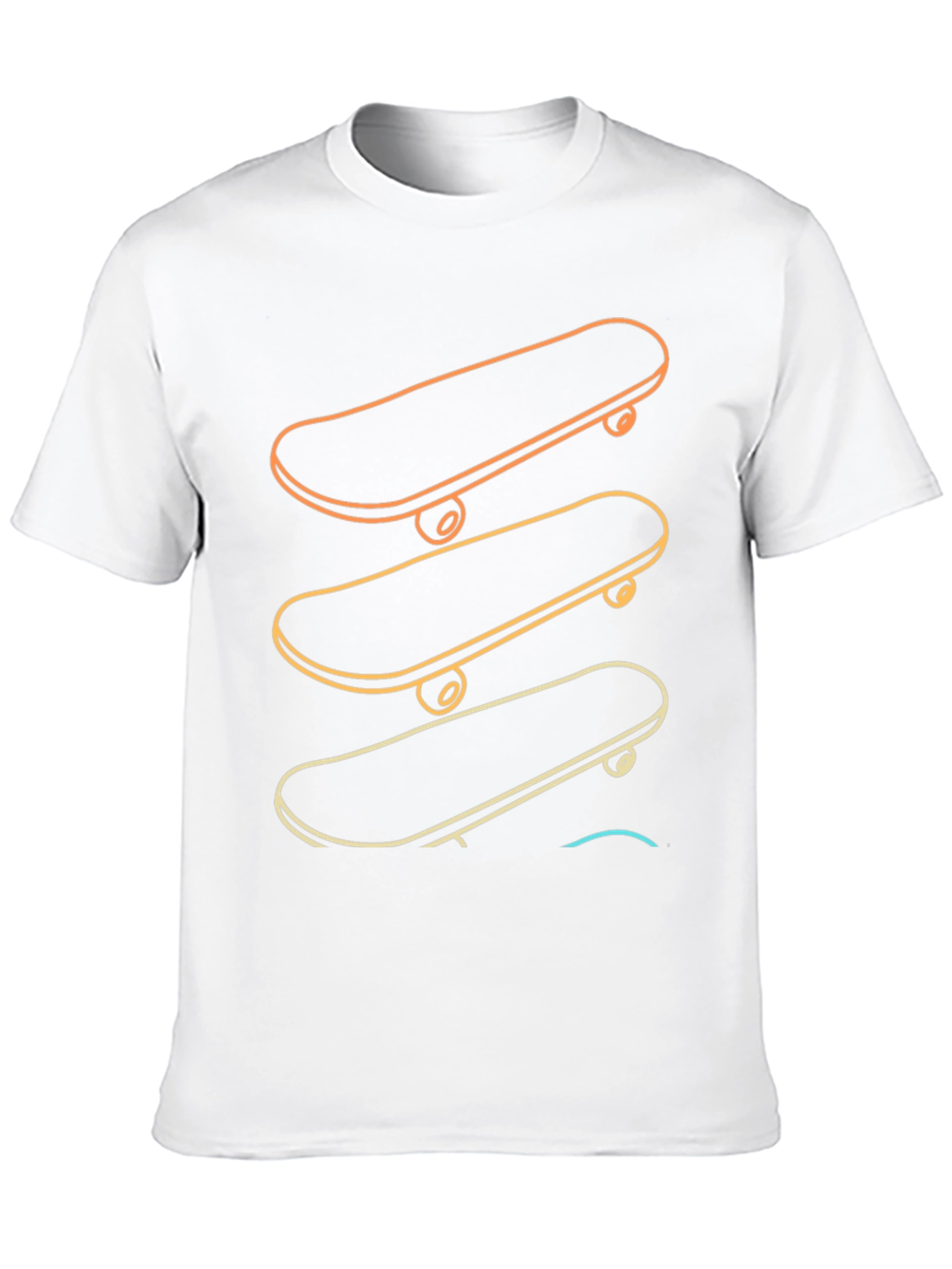 Gradient Skateboard T-Shirt - Skate Life Tee