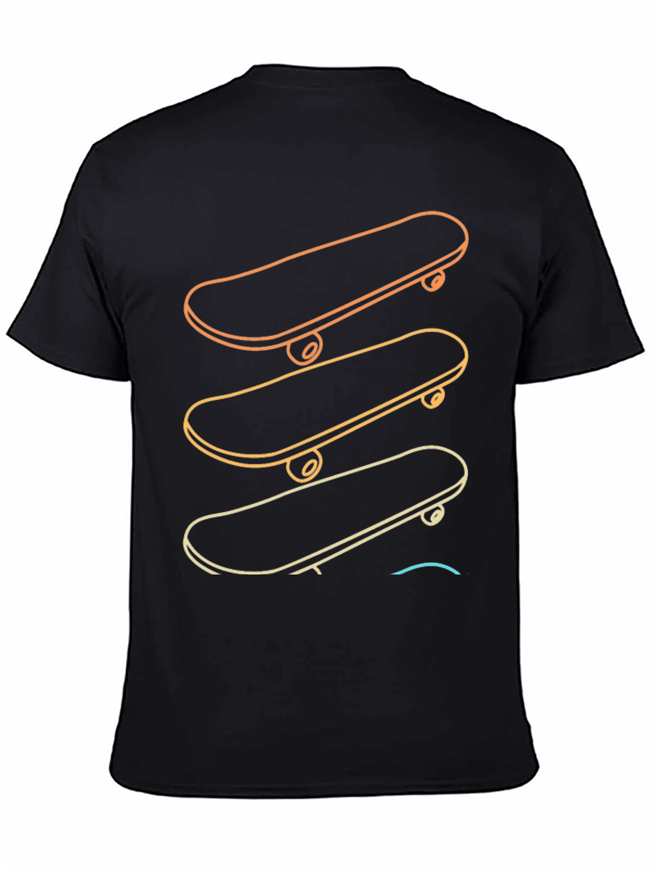 Gradient Skateboard T-Shirt - Skate Life Tee