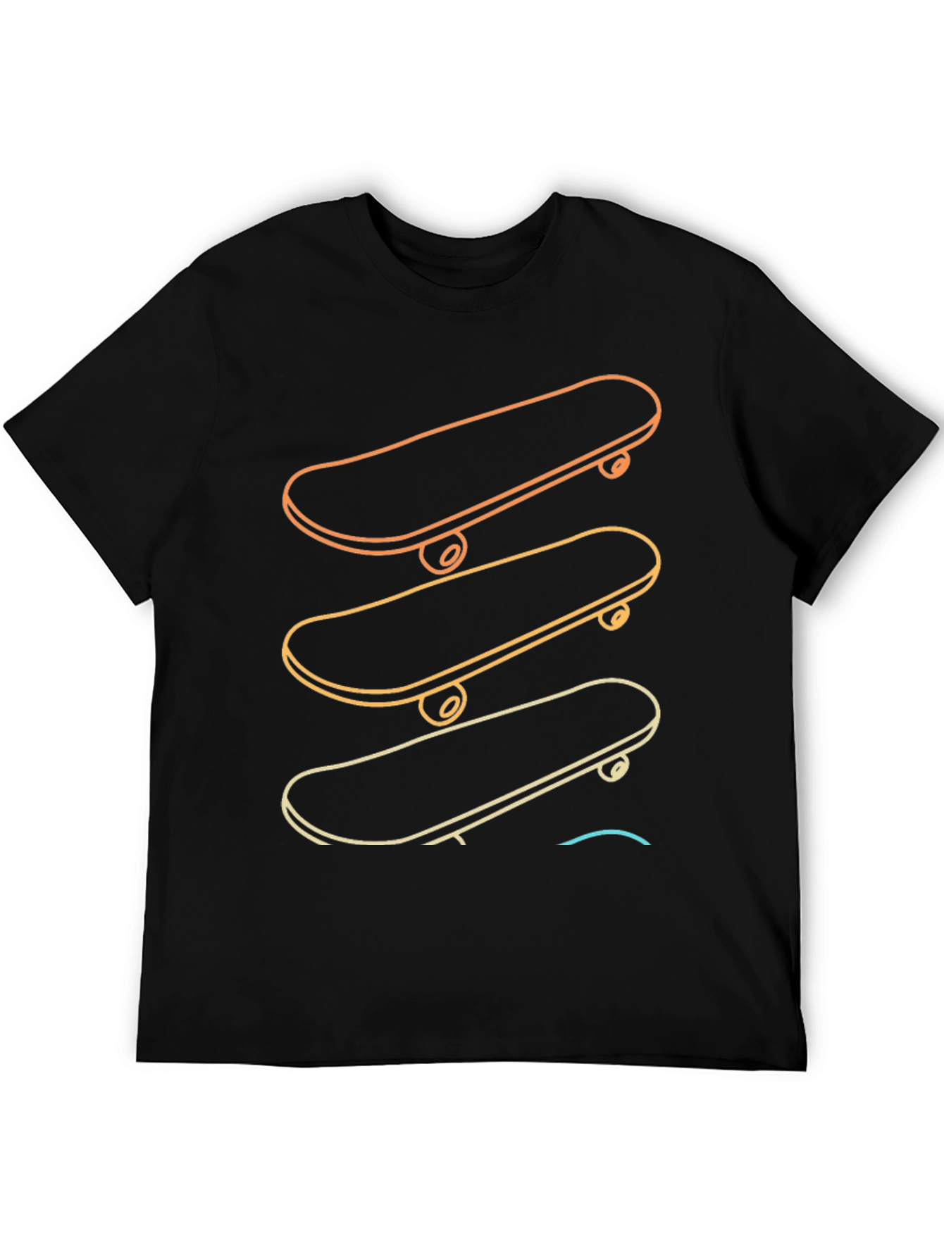 Gradient Skateboard T-Shirt - Skate Life Tee