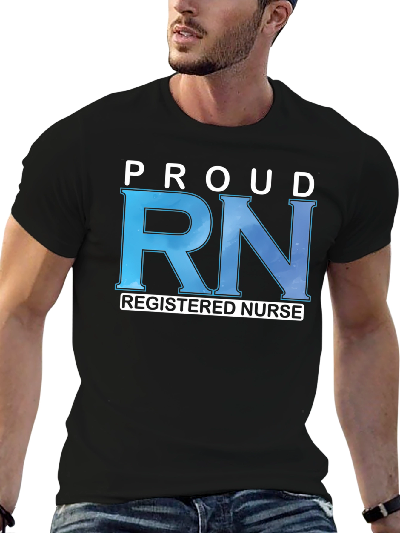 Proud RN Registered Nurse Graphic T-Shirt