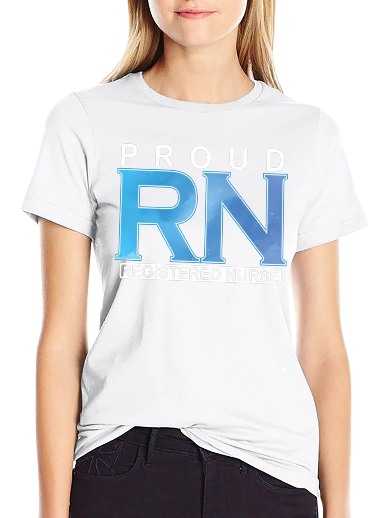 Proud RN Registered Nurse Graphic T-Shirt