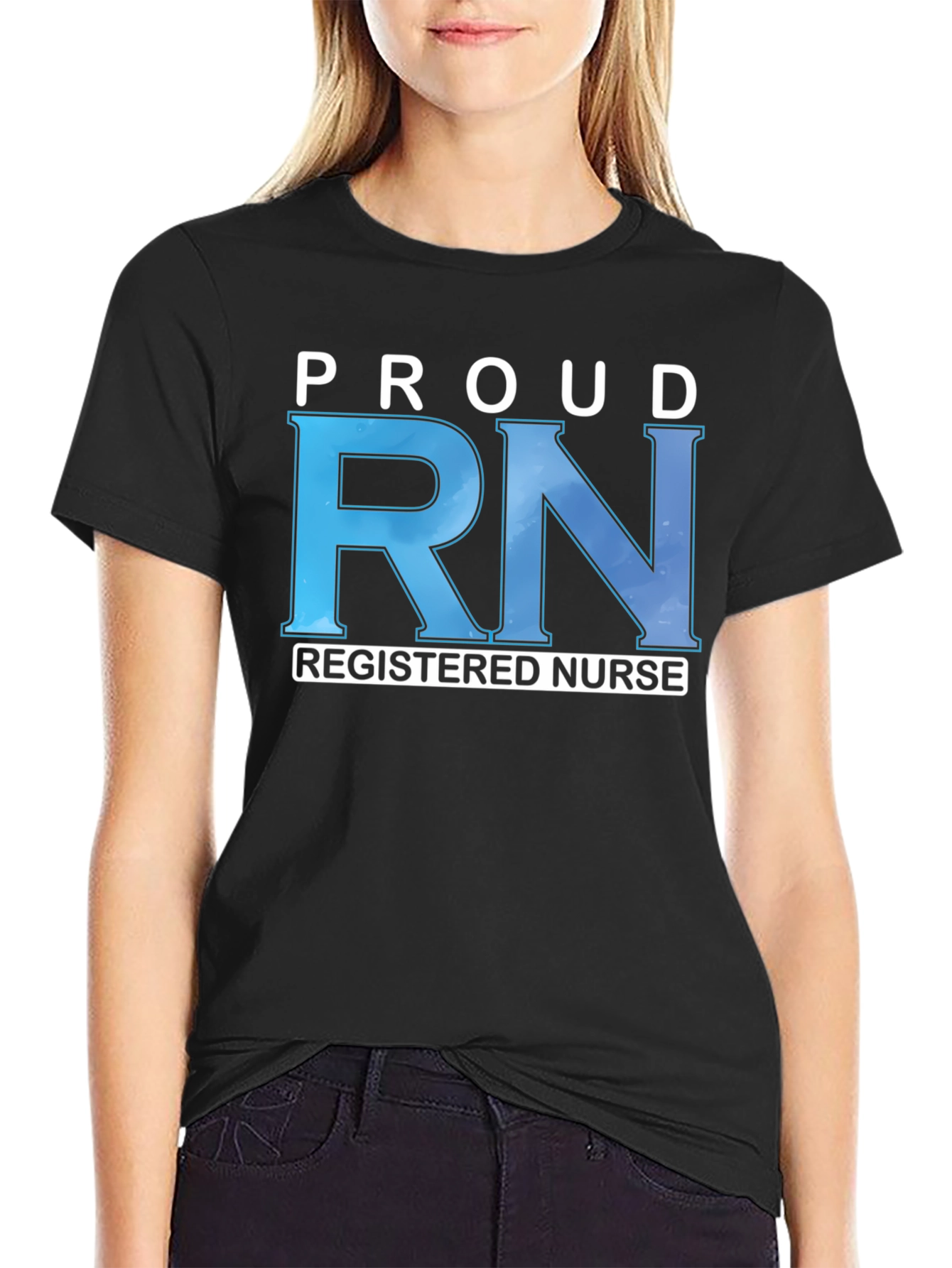 Proud RN Registered Nurse Graphic T-Shirt