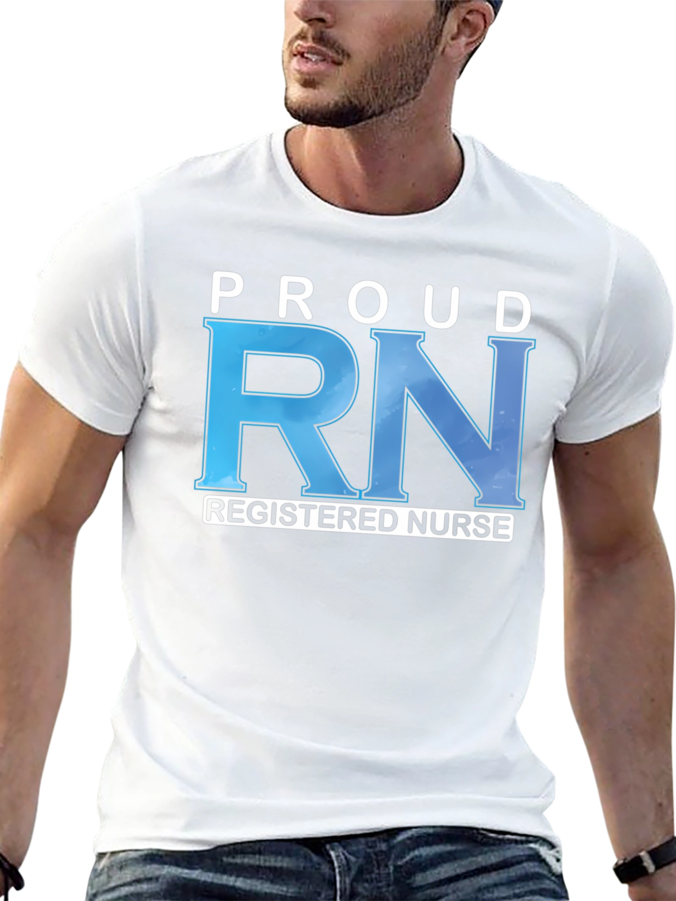 Proud RN Registered Nurse Graphic T-Shirt