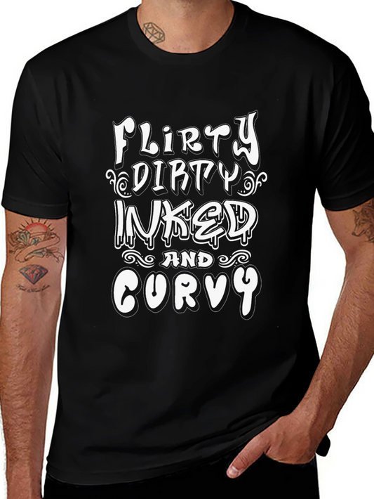 Flirty Dirty Inked & Curvy Graphic Tee