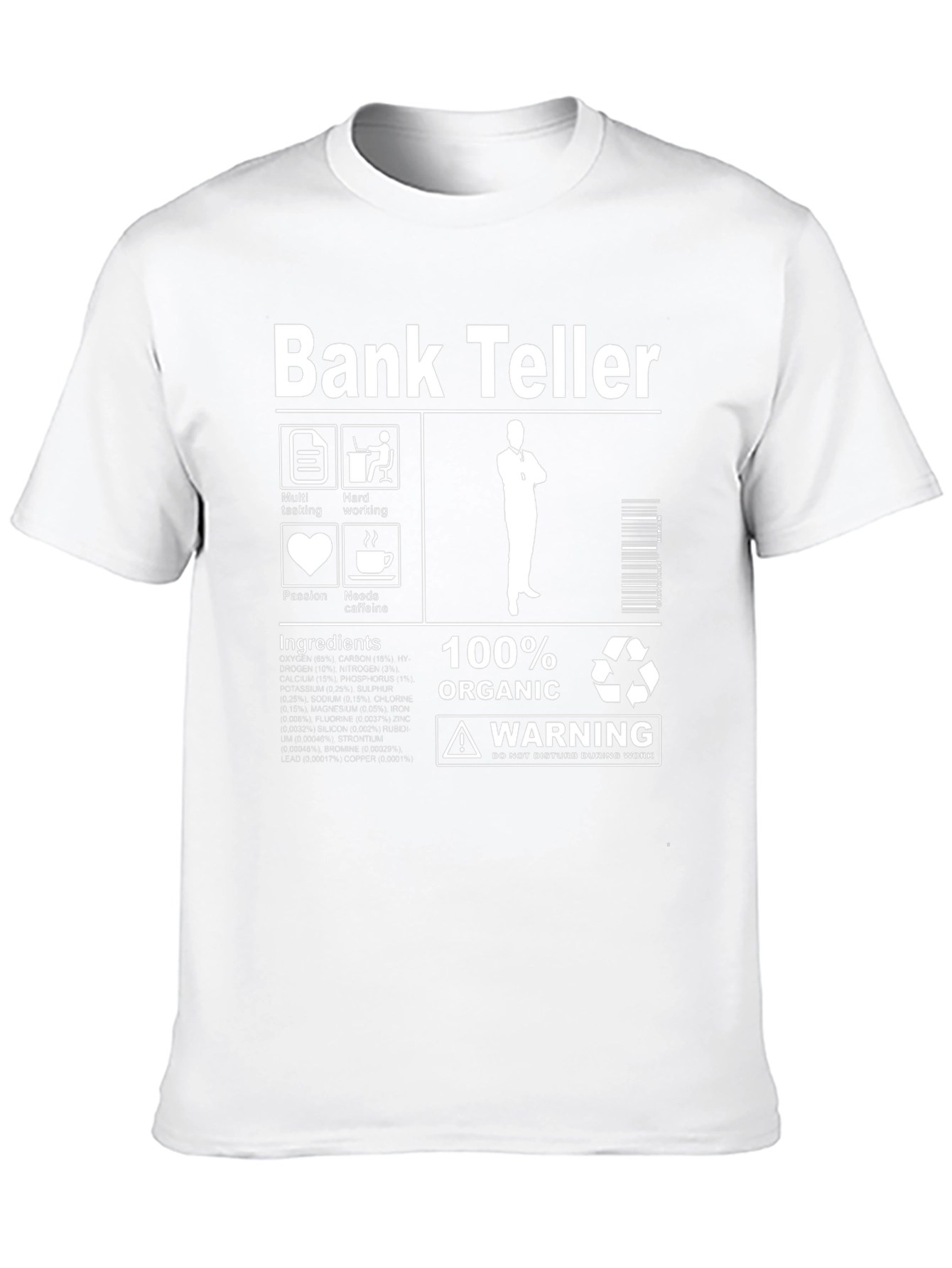 Bank Teller Organic Cotton Graphic Tee