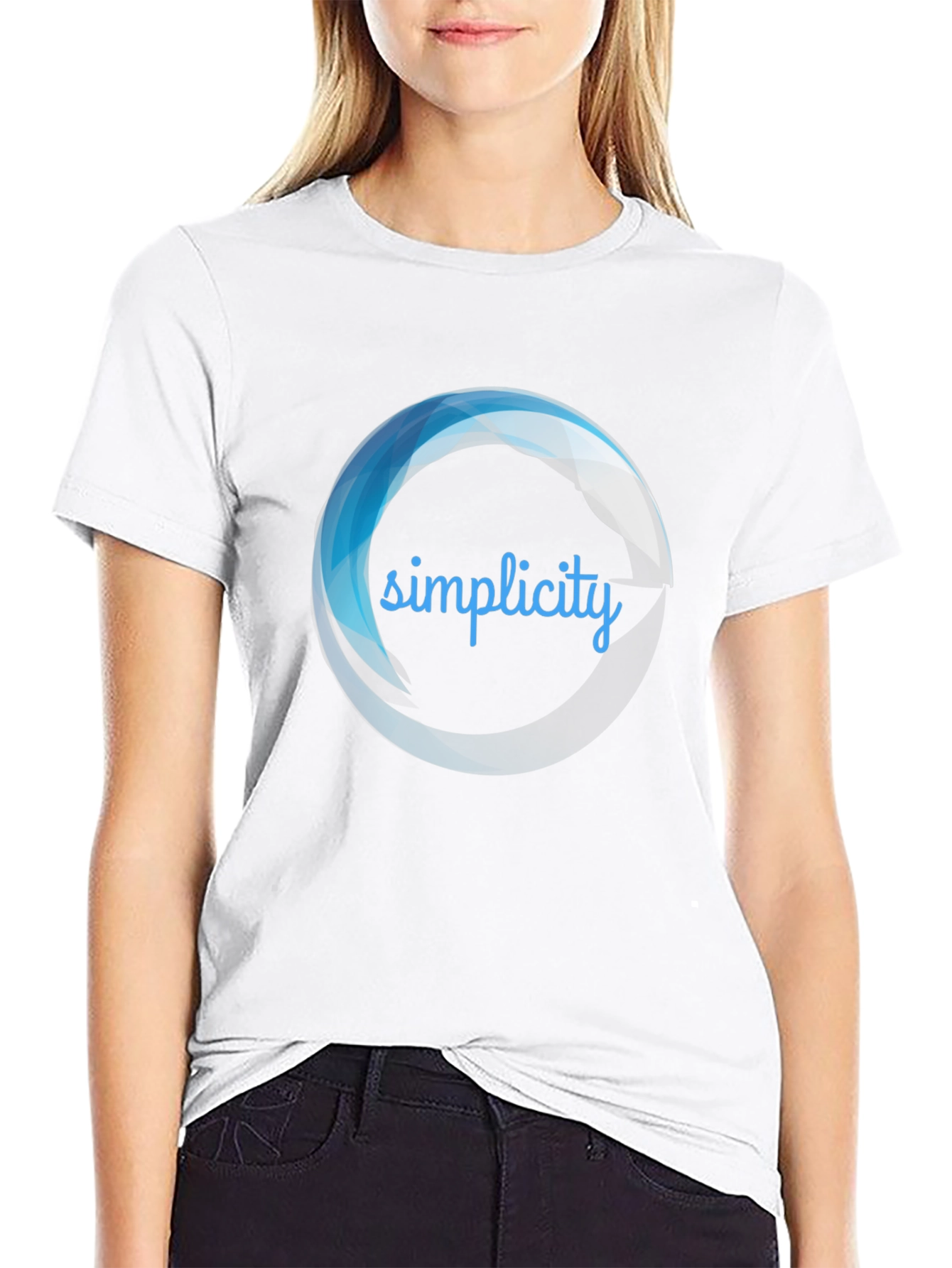 Simplicity Graphic Black T-Shirt for Men
