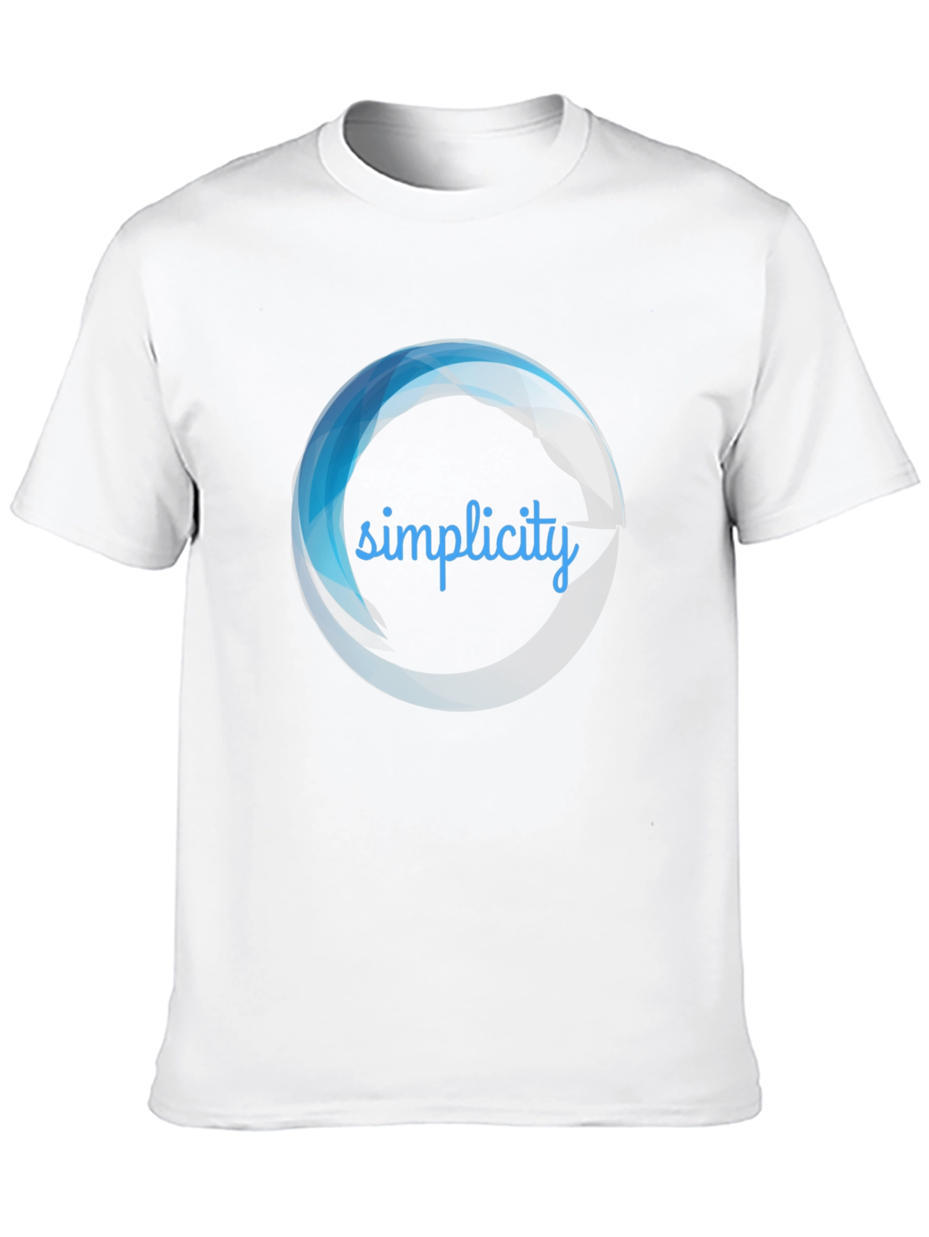 Simplicity Graphic Black T-Shirt for Men