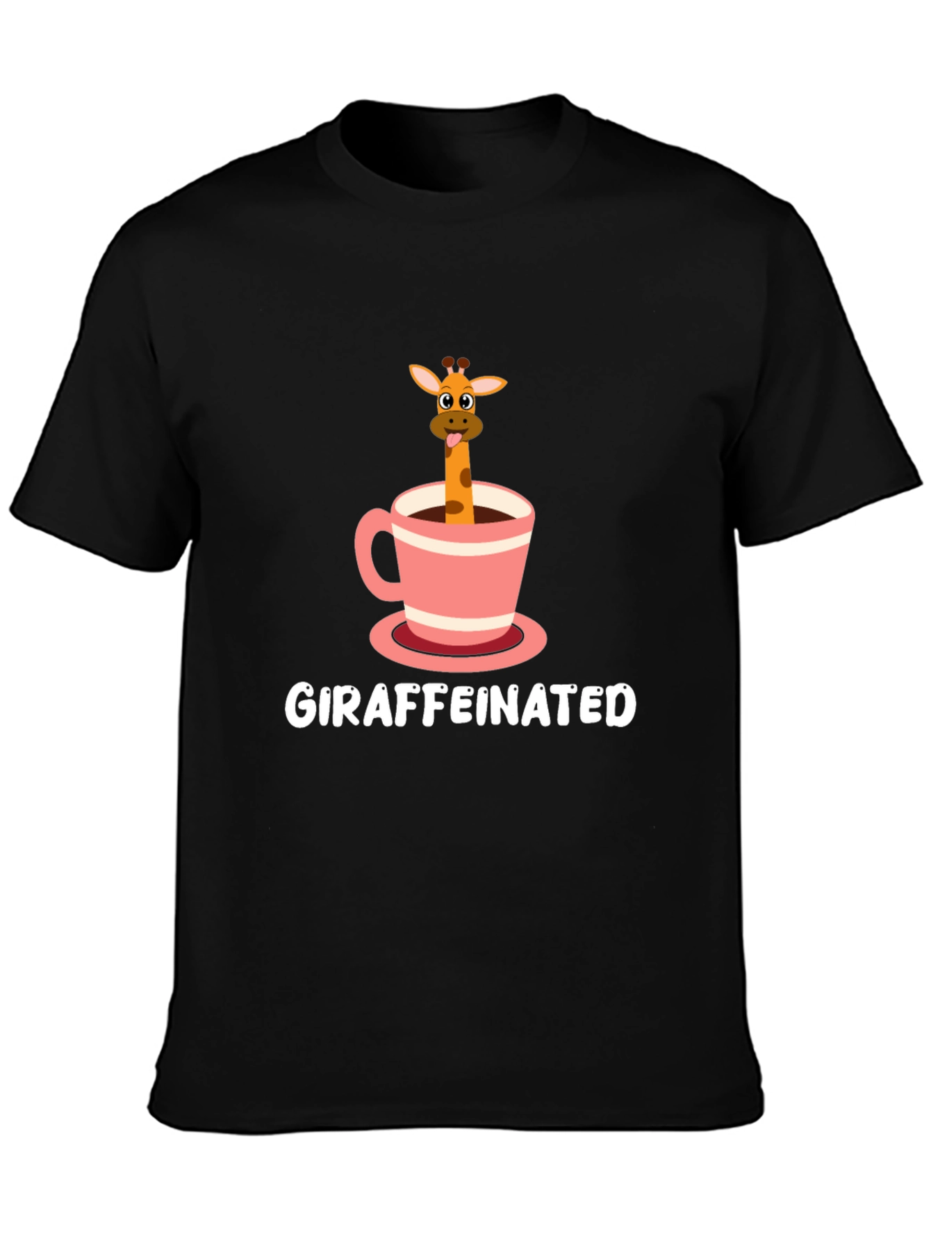 Giraffeinated T-Shirt - Cute Coffee Lover Tee