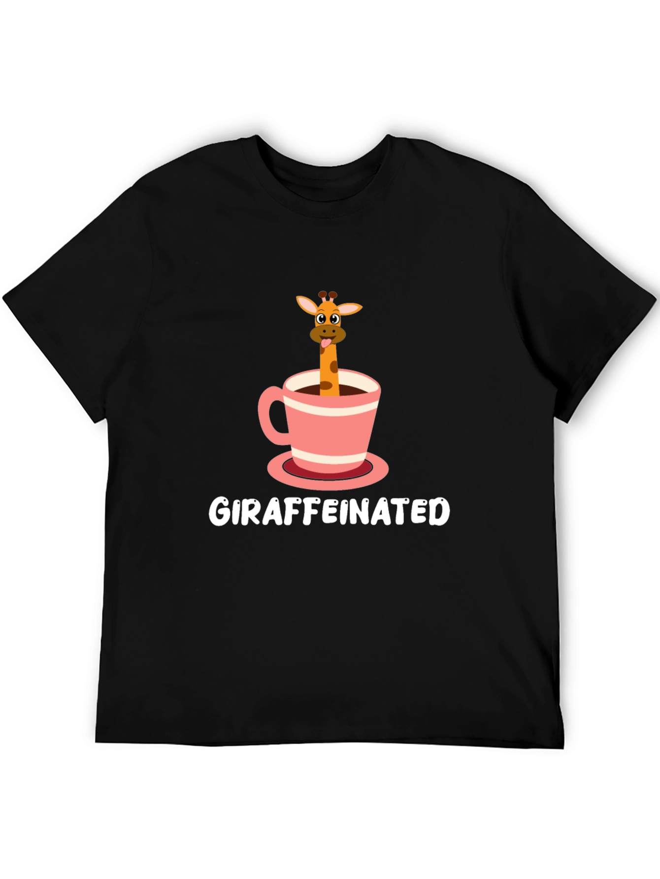 Giraffeinated T-Shirt - Cute Coffee Lover Tee