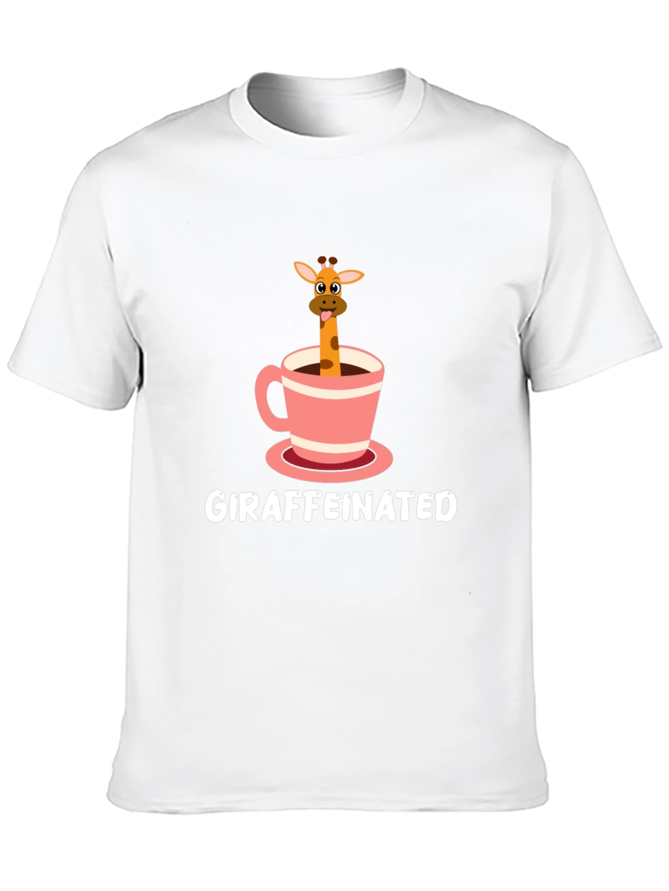 Giraffeinated T-Shirt - Cute Coffee Lover Tee