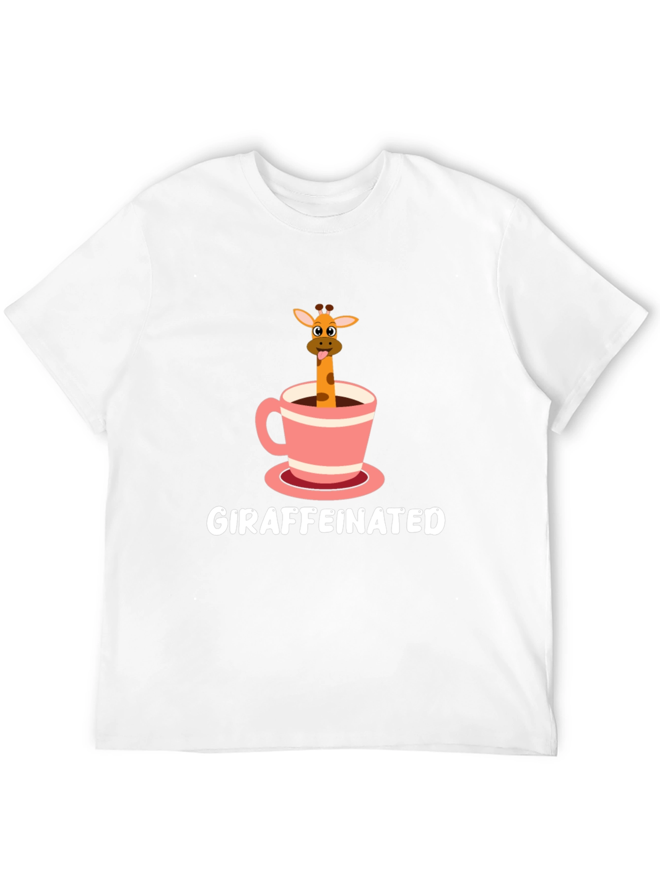 Giraffeinated T-Shirt - Cute Coffee Lover Tee
