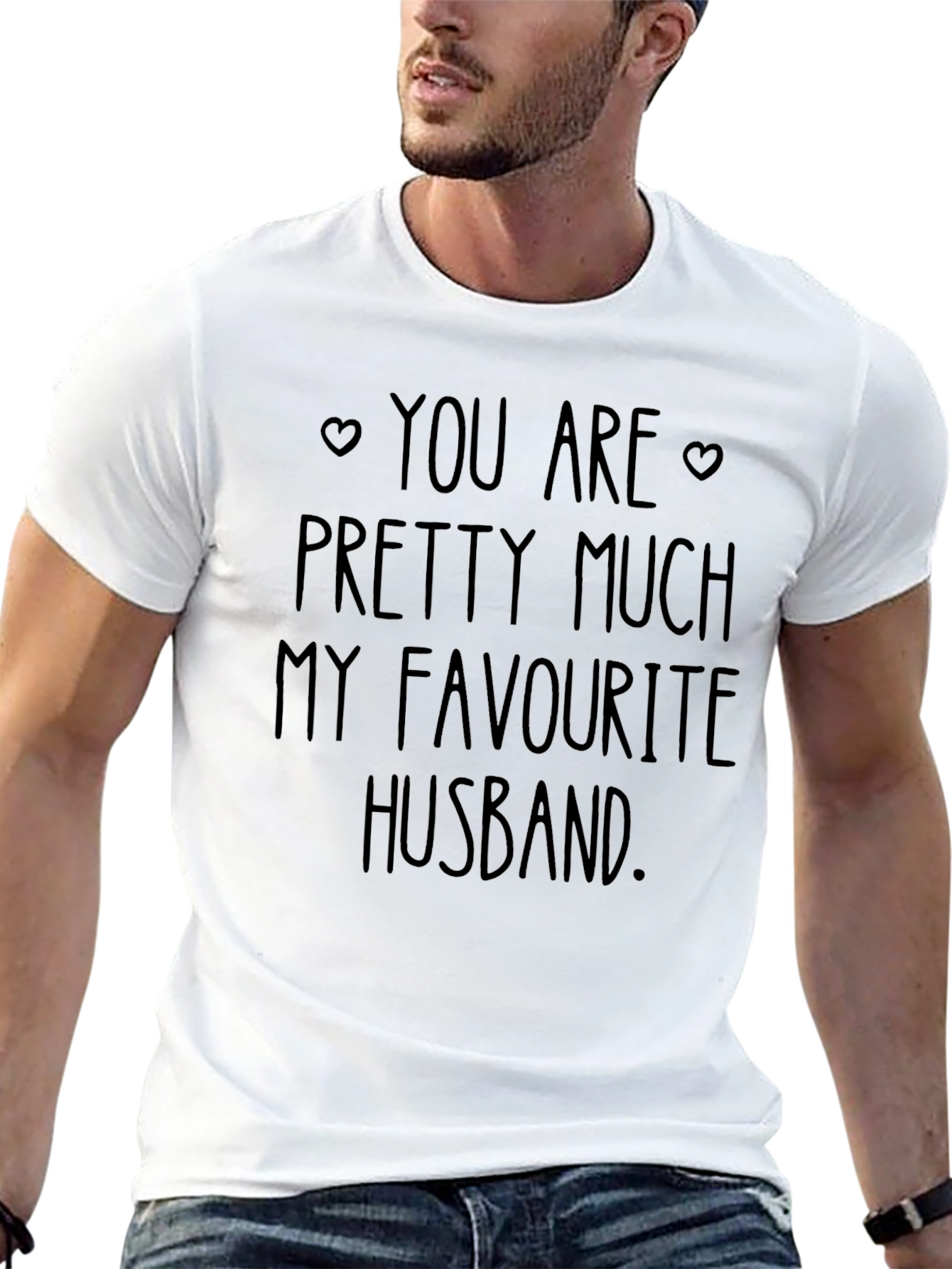 Favorite Husband Graphic Tee - Cute Anniversary Gift