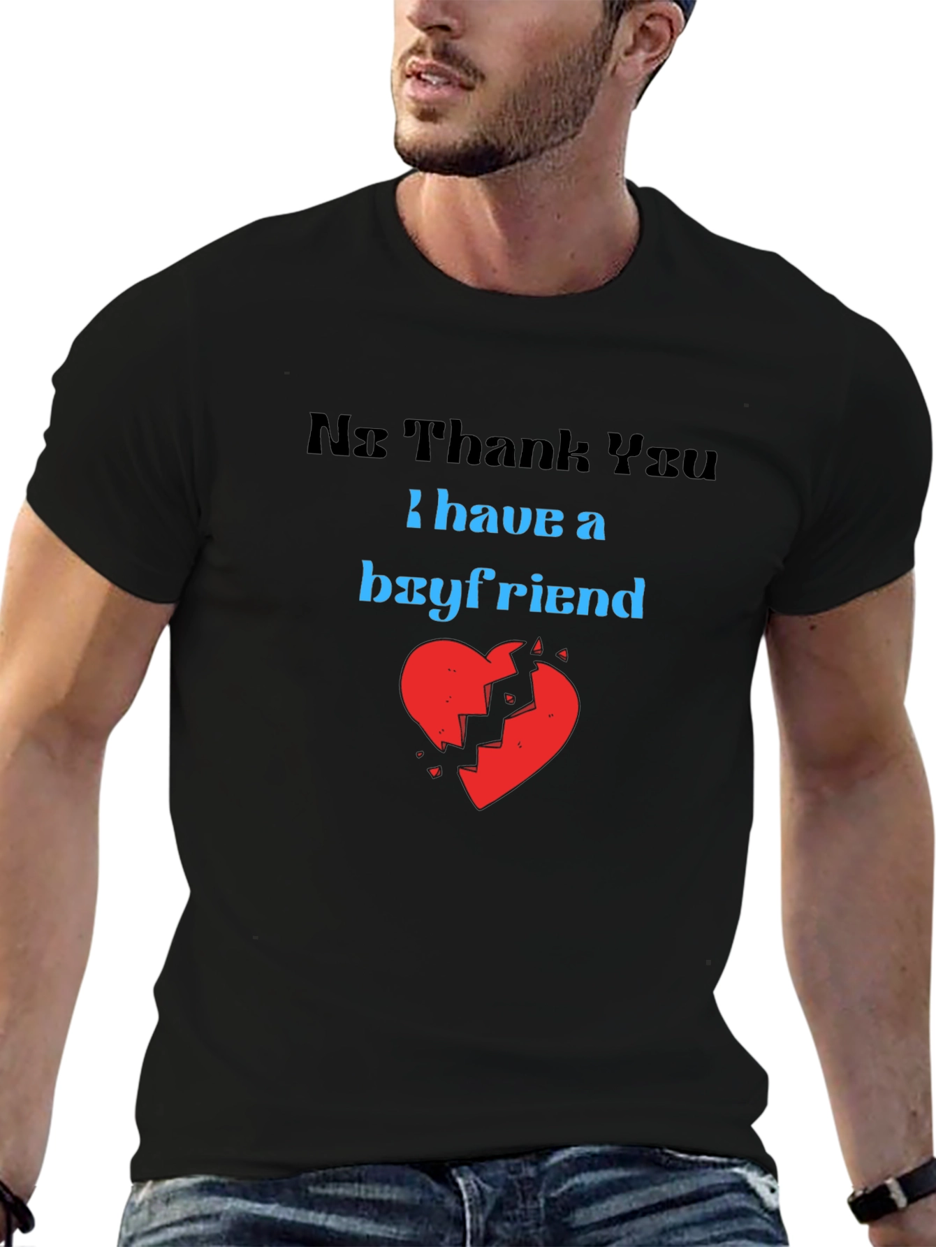 Boyfriend Graphic Tee - Funny Relationship Shirt