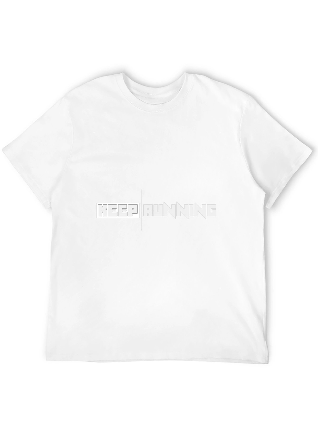 Keep Running T-Shirt - Black Casual Tee
