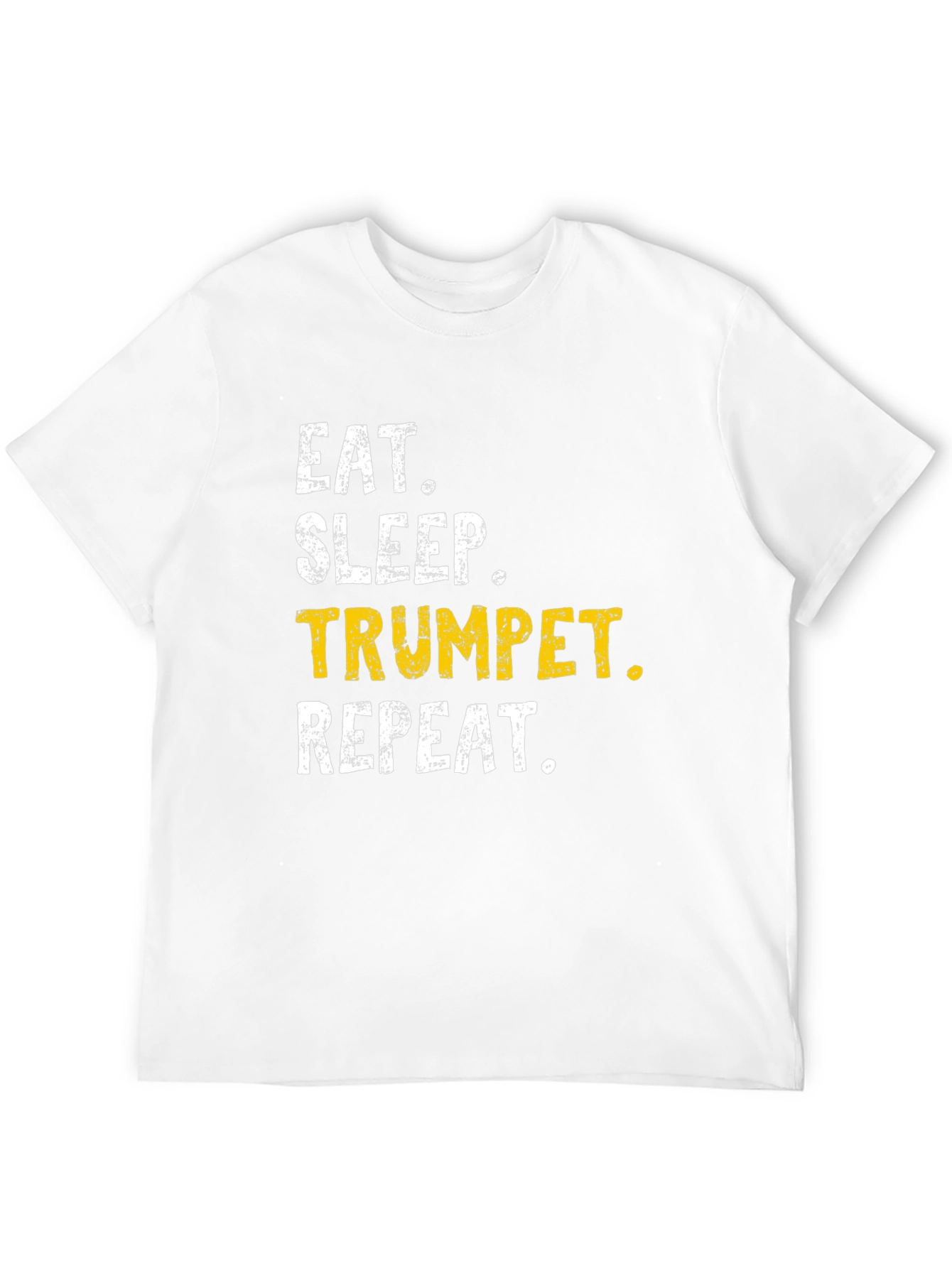 Eat Sleep Trumpet Repeat Black T-Shirt